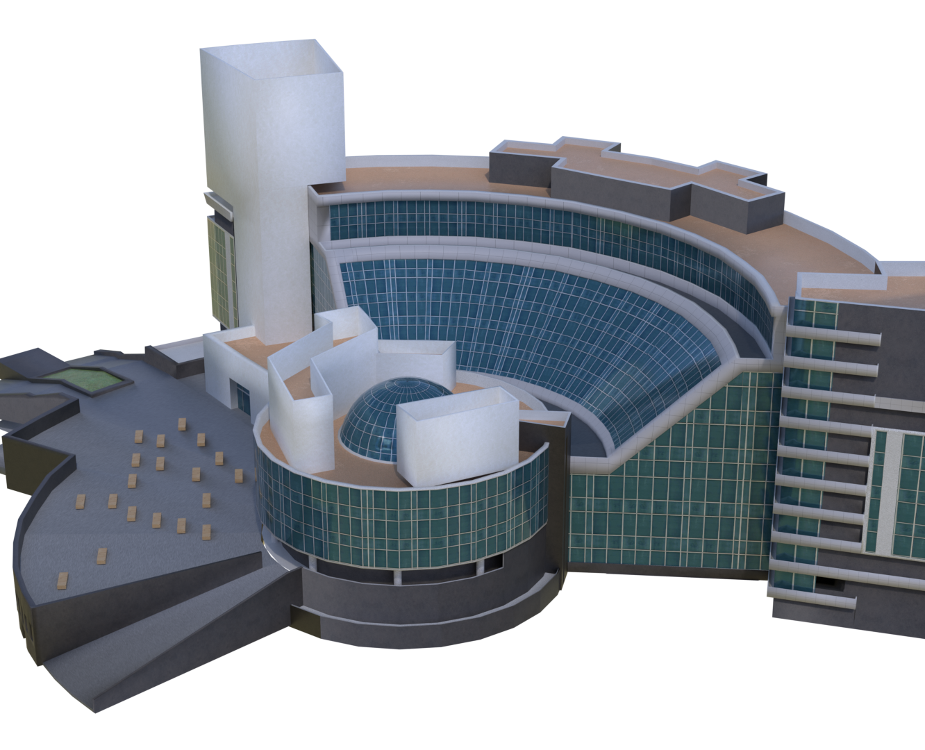 Моделирование и текстурирование здания. Игровое окружение — Иллюстрация, 3D на Dprofile