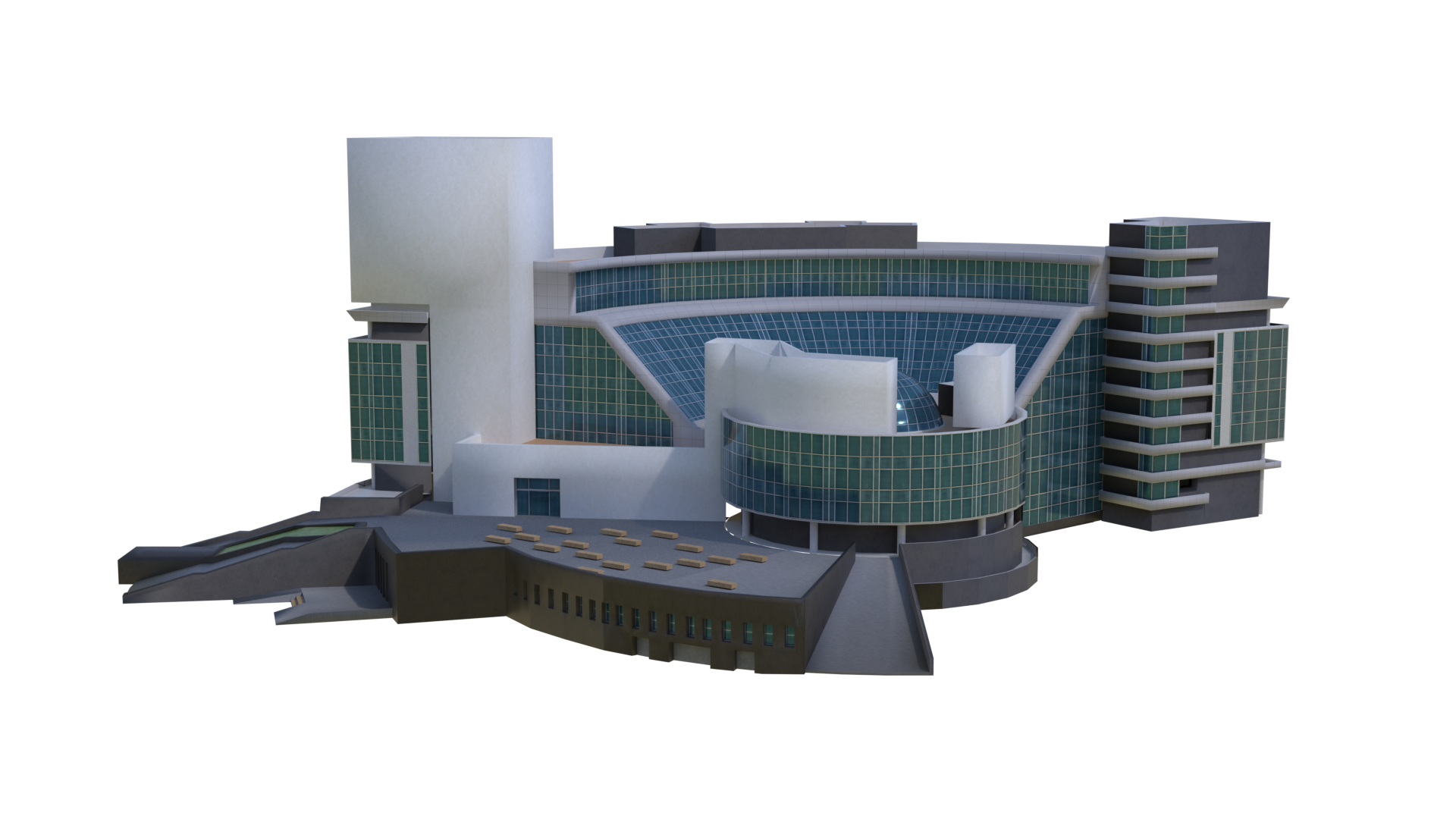 Моделирование и текстурирование здания. Игровое окружение — Изображение №1 — Иллюстрация, 3D на Dprofile