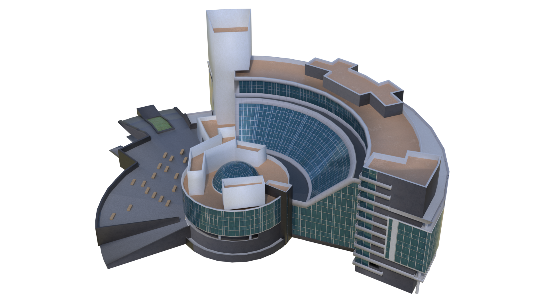 Моделирование и текстурирование здания. Игровое окружение — Изображение №2 — Иллюстрация, 3D на Dprofile