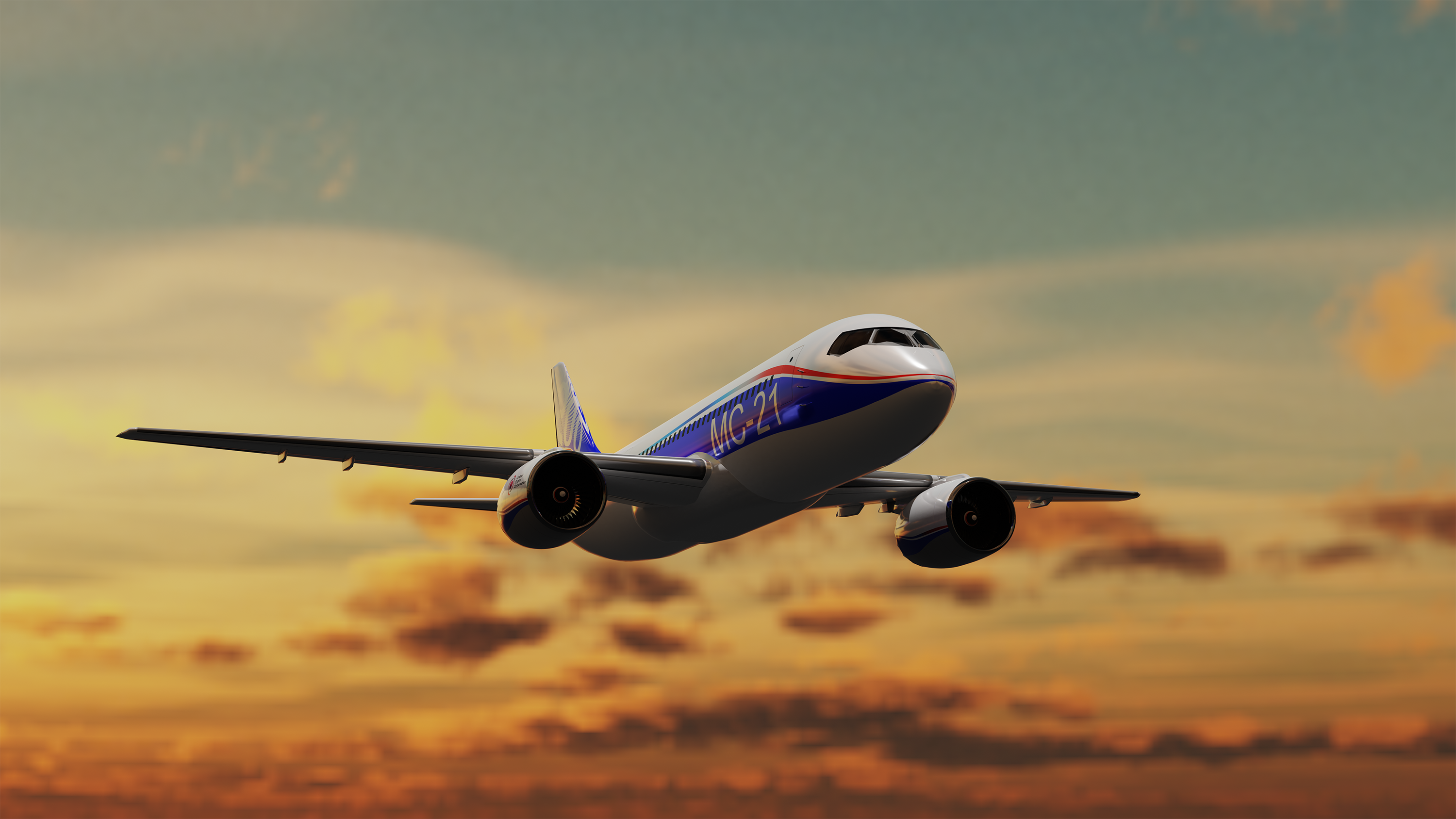 Модель самолета МС-21 — Изображение №5 — Иллюстрация, 3D на Dprofile