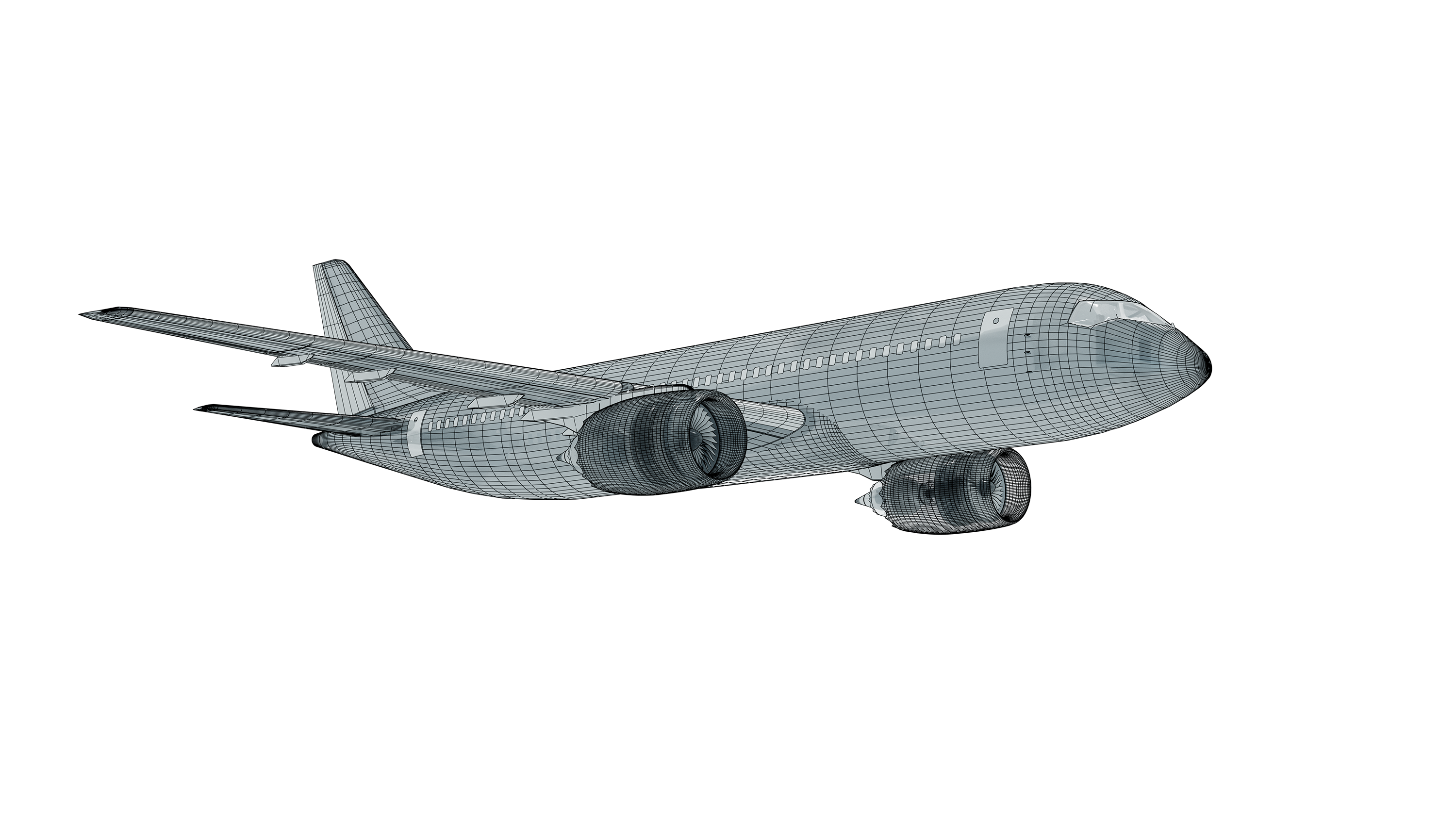 Модель самолета МС-21 — Изображение №2 — Иллюстрация, 3D на Dprofile