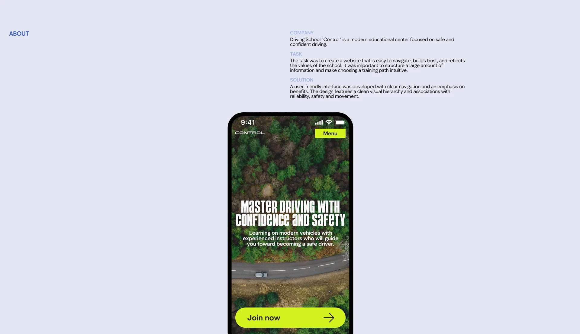 Website concept | Driving school | Вебсайт автошколы — Изображение №2 — Интерфейсы на Dprofile