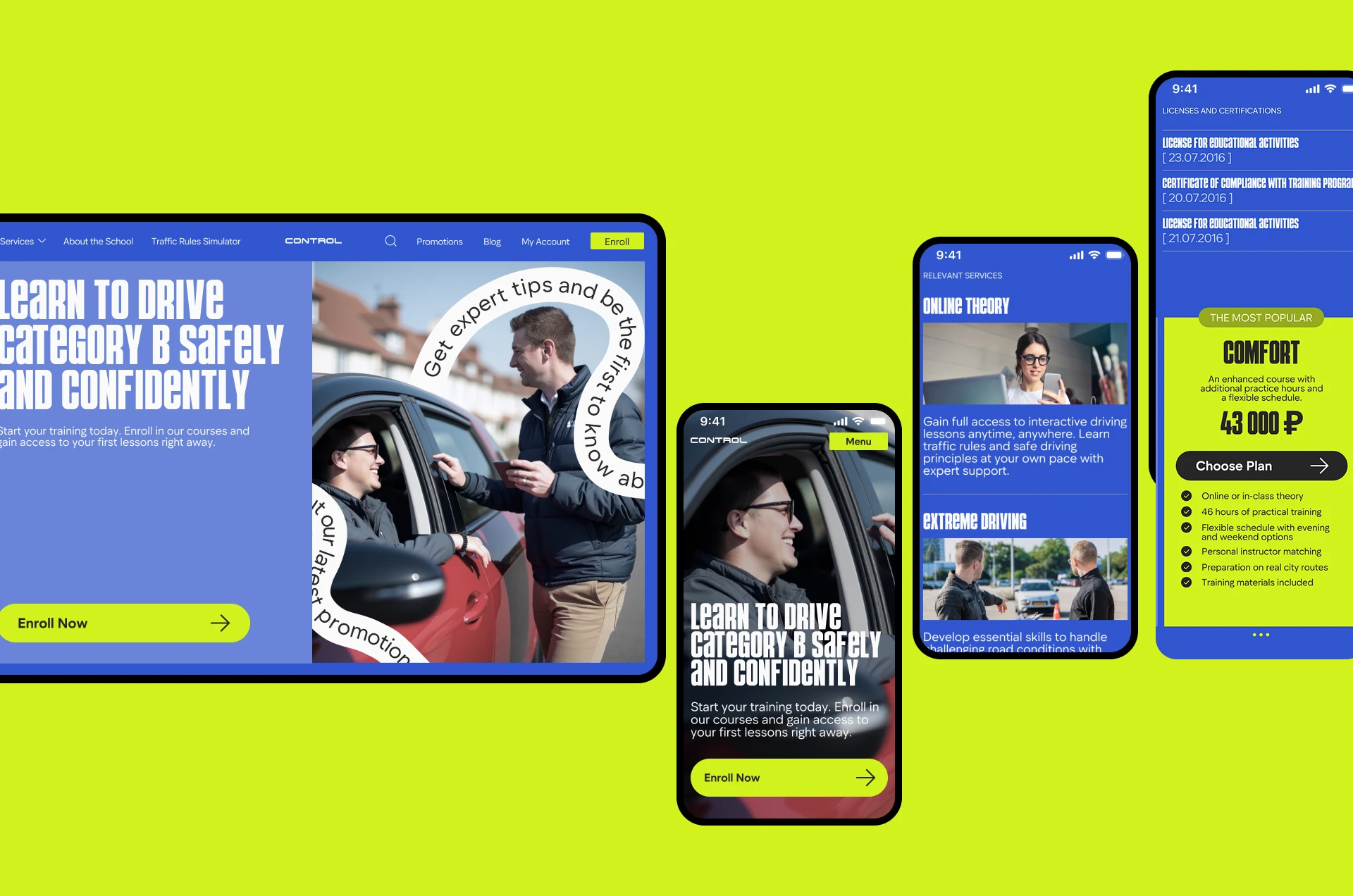 Website concept | Driving school | Вебсайт автошколы — Изображение №8 — Интерфейсы на Dprofile