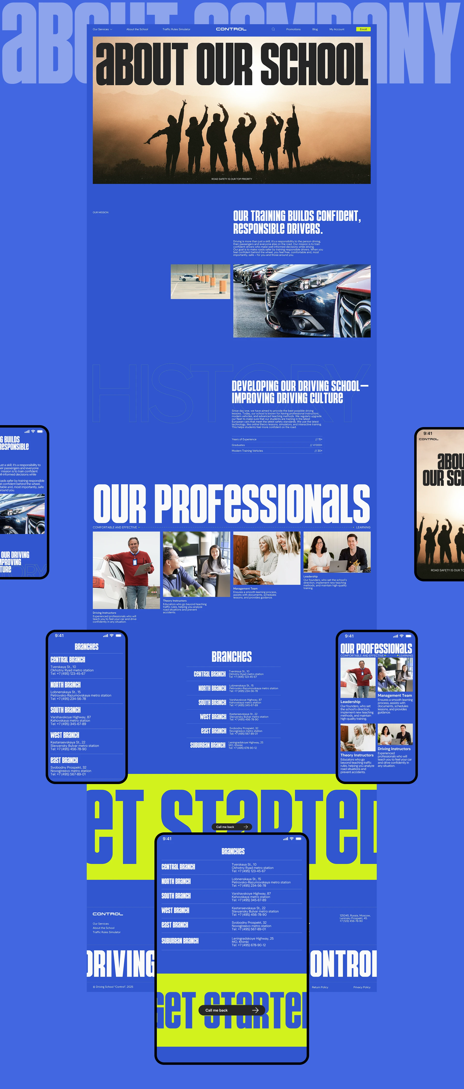 Website concept | Driving school | Вебсайт автошколы — Изображение №12 — Интерфейсы на Dprofile