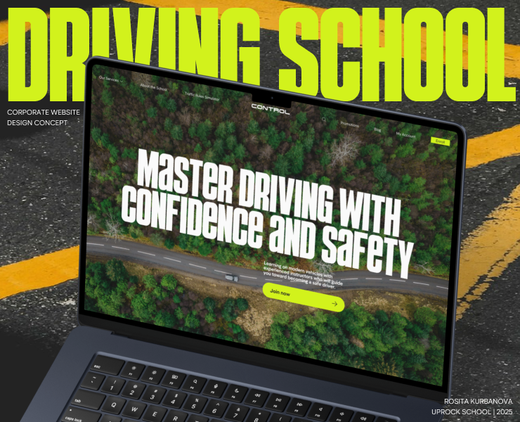Website concept | Driving school | Вебсайт автошколы — Интерфейсы на Dprofile