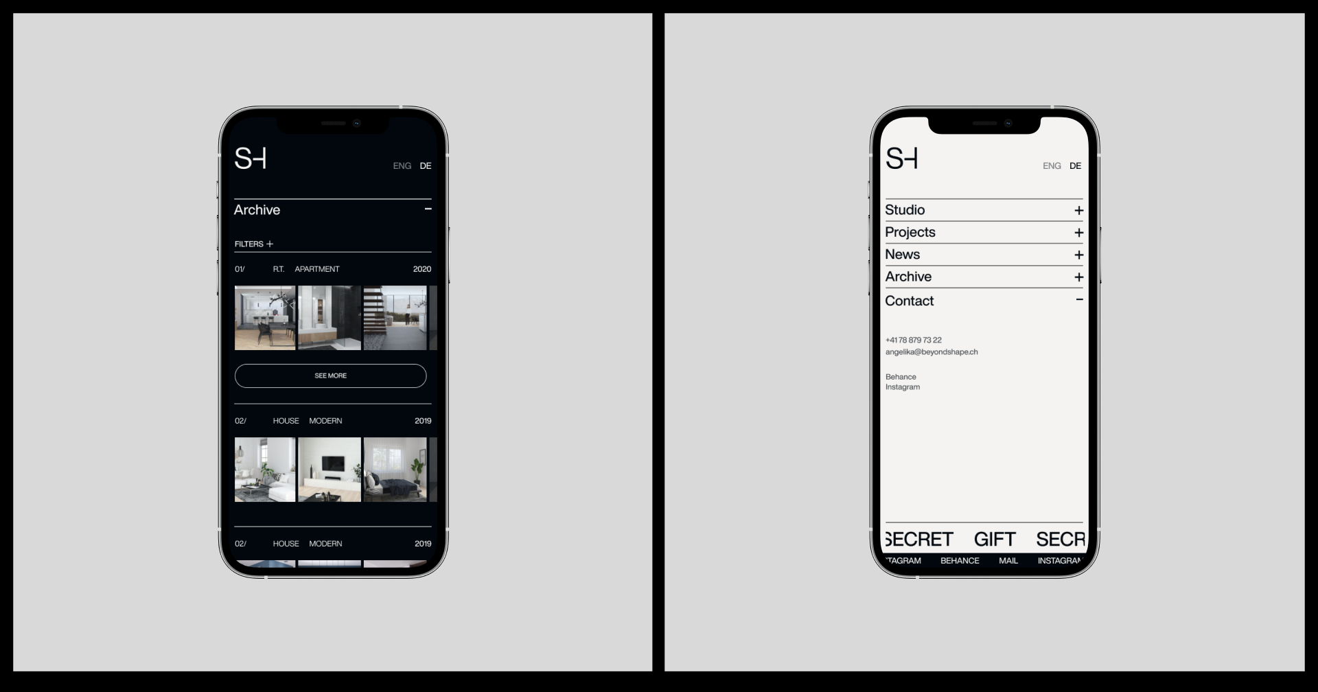 Be.Shape Interior. Identity&Web. — Изображение №15 — Интерфейсы, Брендинг на Dprofile