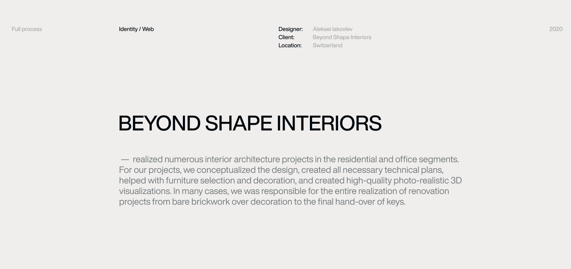 Be.Shape Interior. Identity&Web. — Изображение №2 — Интерфейсы, Брендинг на Dprofile