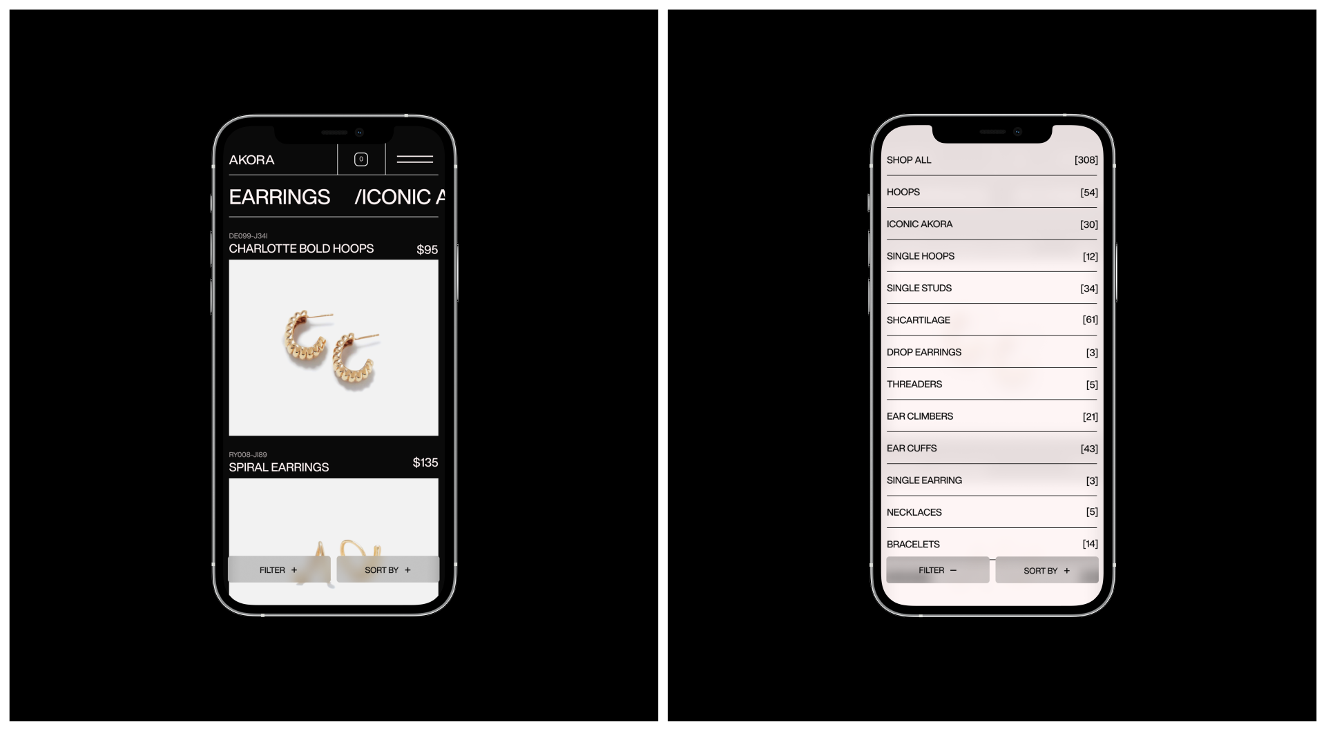AKORA is a creative jewelry brand — Изображение №13 — Интерфейсы, Брендинг на Dprofile