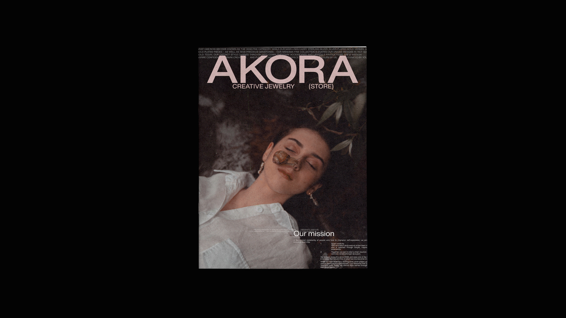 AKORA is a creative jewelry brand — Изображение №5 — Интерфейсы, Брендинг на Dprofile