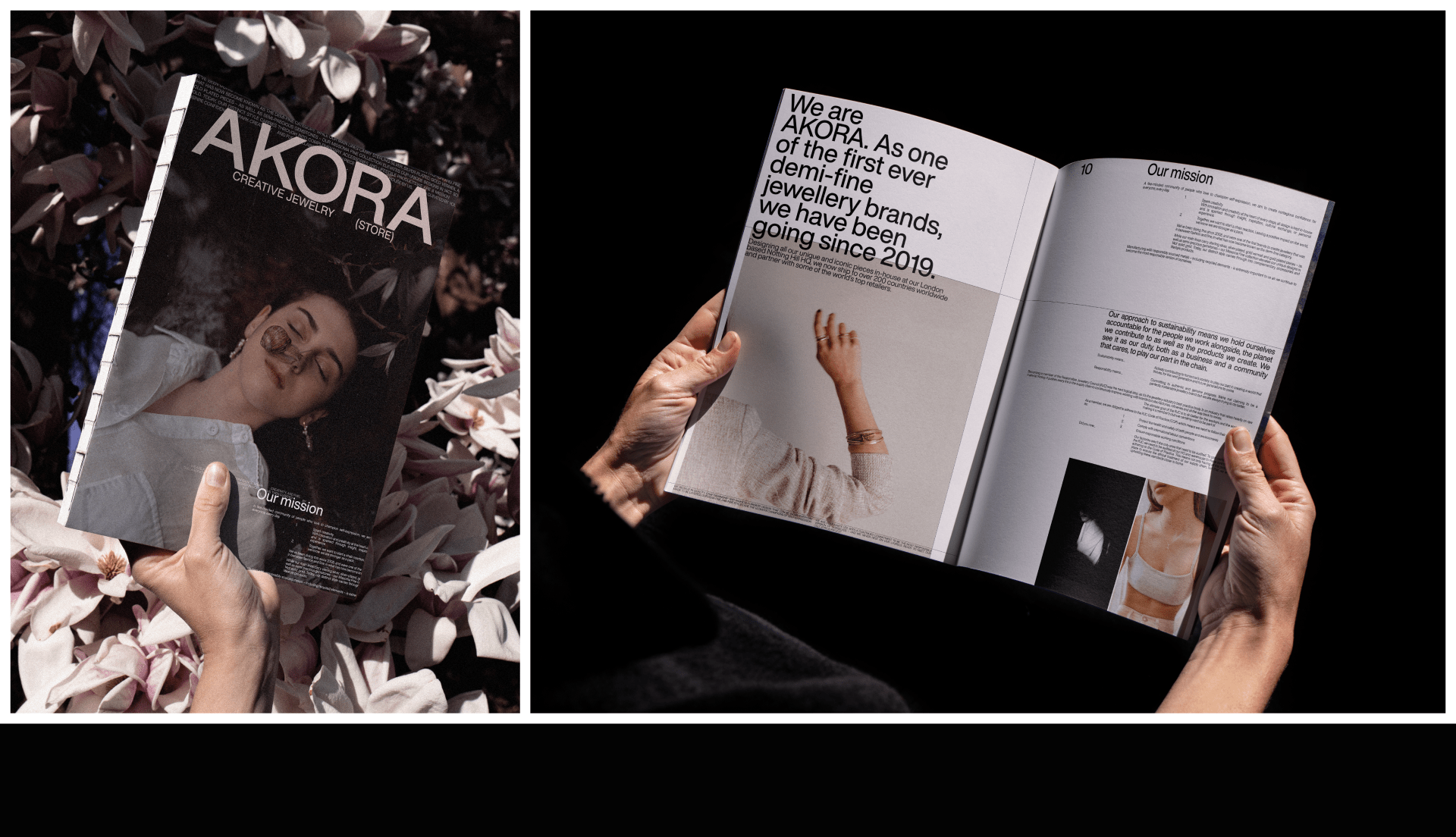 AKORA is a creative jewelry brand — Изображение №4 — Интерфейсы, Брендинг на Dprofile