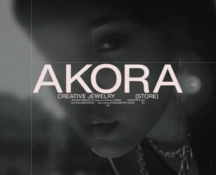 AKORA is a creative jewelry brand — Интерфейсы, Брендинг на Dprofile