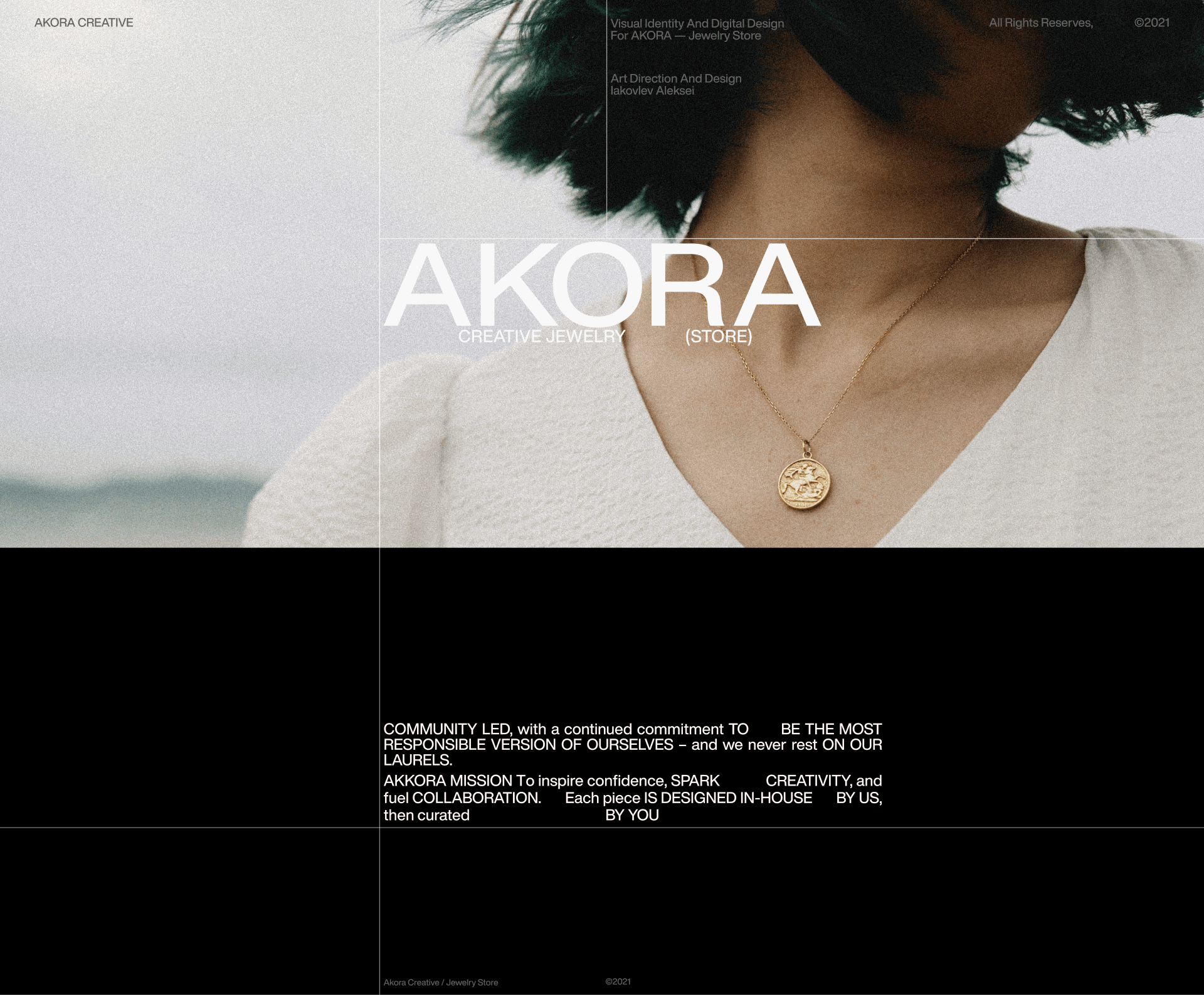 AKORA is a creative jewelry brand — Изображение №1 — Интерфейсы, Брендинг на Dprofile