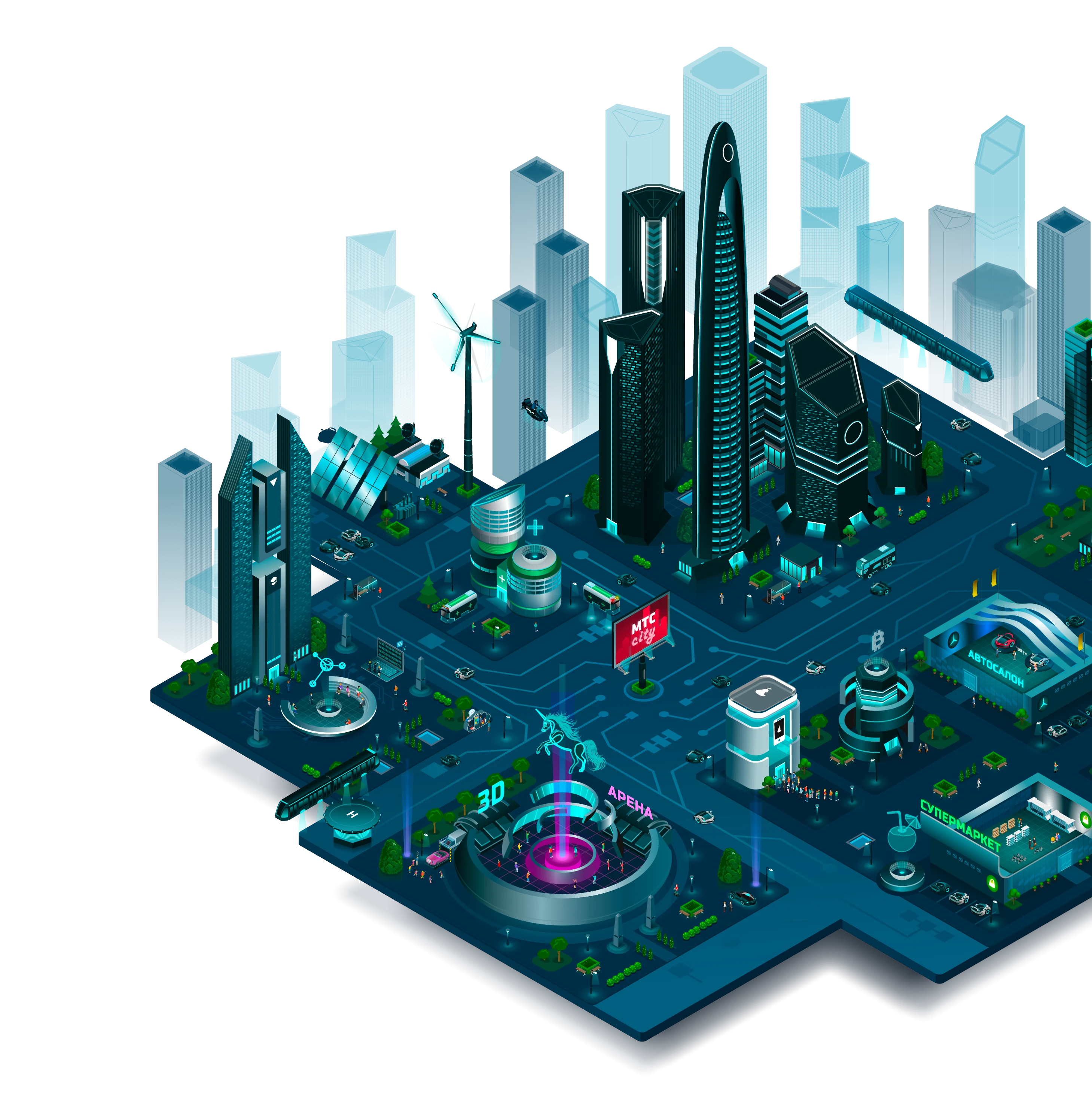 Карта инноваций МТС — Изображение №2 — Интерфейсы, Иллюстрация на Dprofile