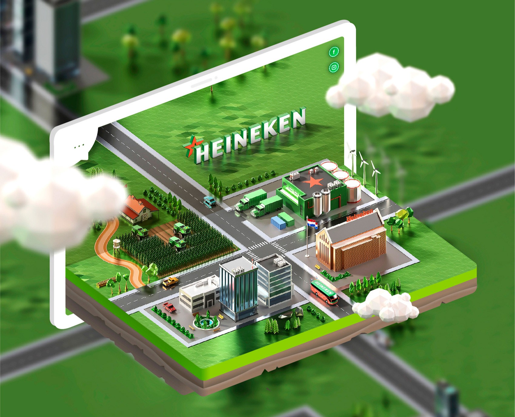 Internship at HEINEKEN — Интерфейсы, 3D на Dprofile
