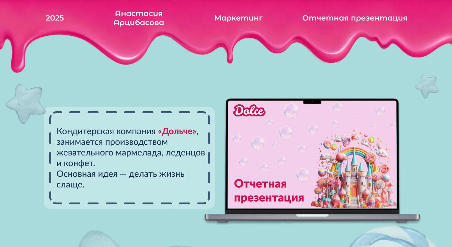 Отчетная презентация для компании «Dolce» — Изображение №1 — Брендинг, Маркетинг на Dprofile