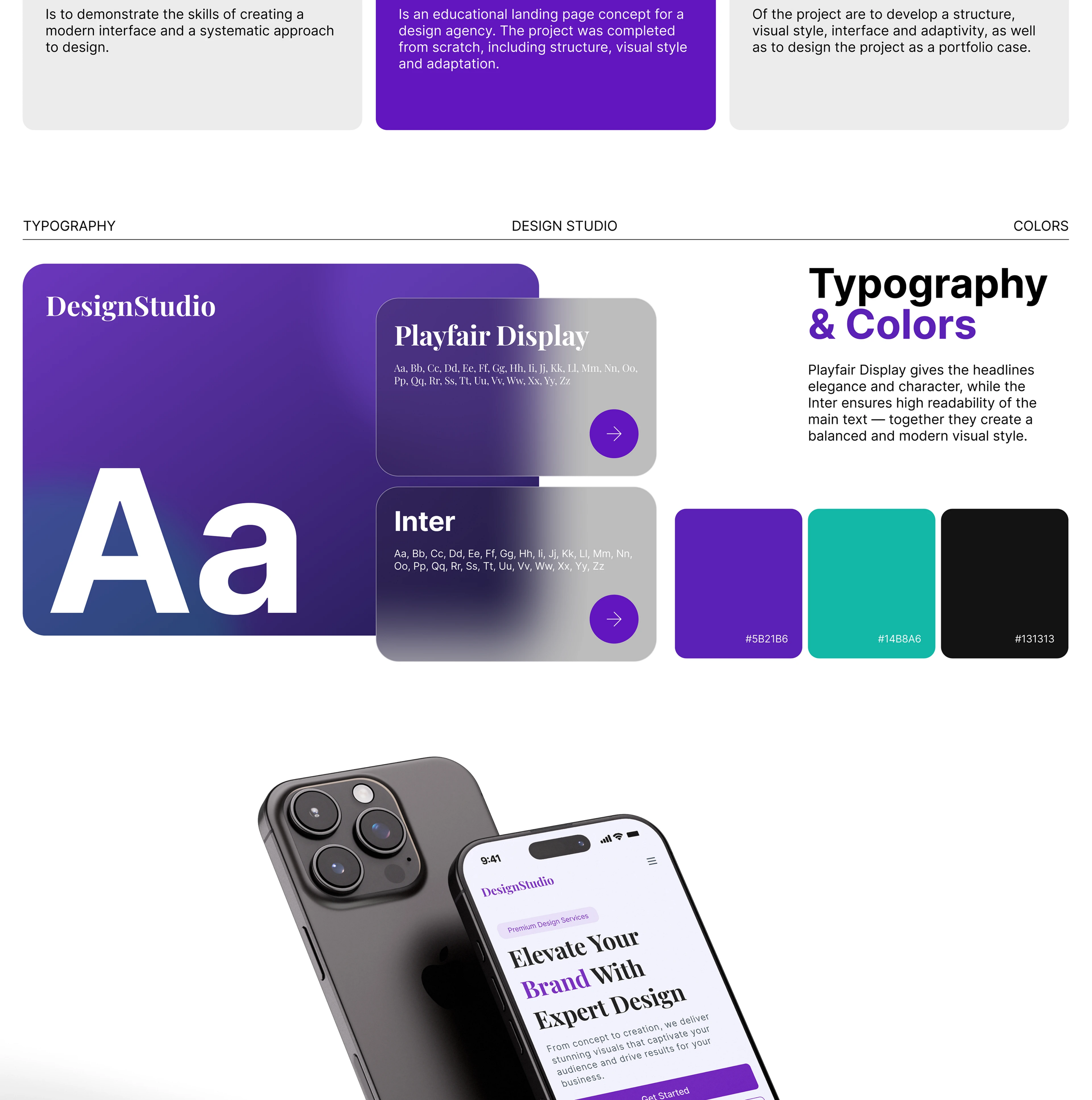 Design Studio | Landing Page — Dprofile