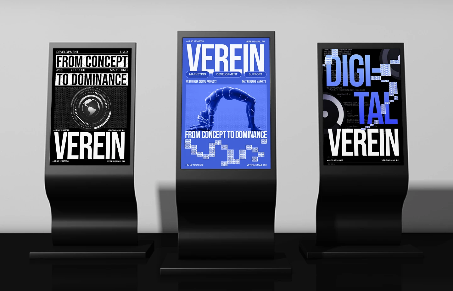 VEREIN DIGITAL | CORPORATE WEBSITE — Изображение №4 — Интерфейсы, Брендинг на Dprofile