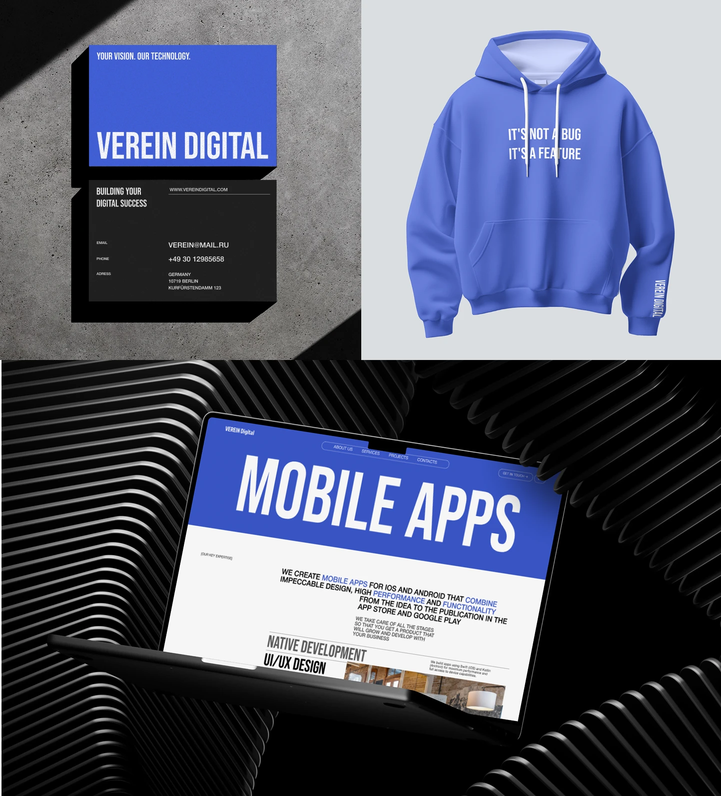VEREIN DIGITAL | CORPORATE WEBSITE — Изображение №9 — Интерфейсы, Брендинг на Dprofile