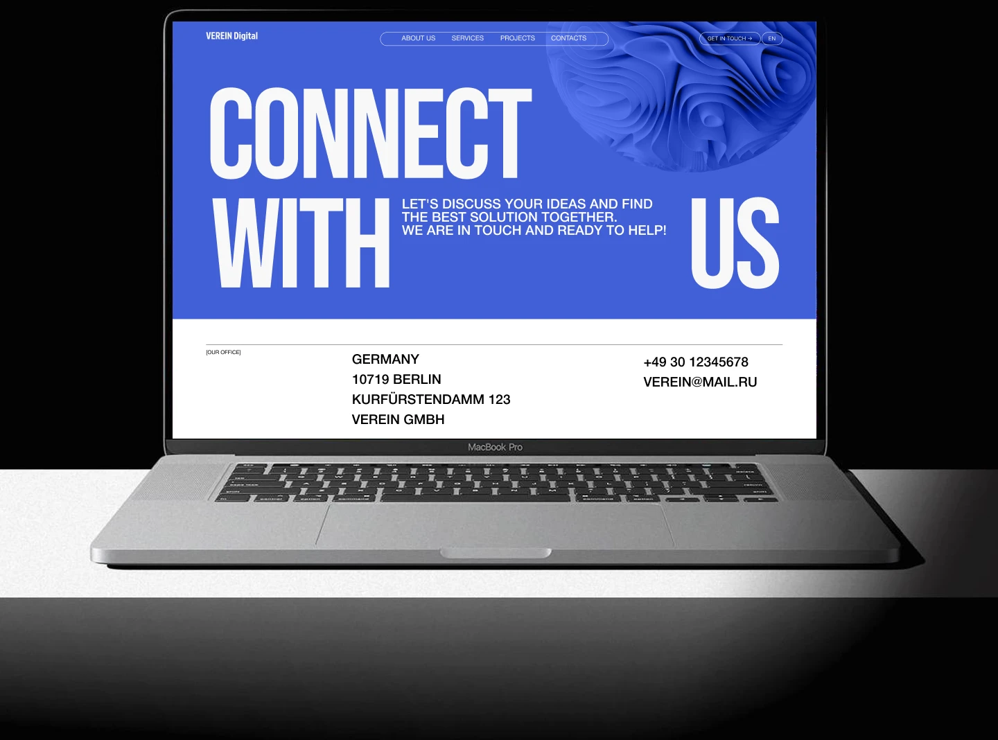 VEREIN DIGITAL | CORPORATE WEBSITE — Изображение №11 — Интерфейсы, Брендинг на Dprofile