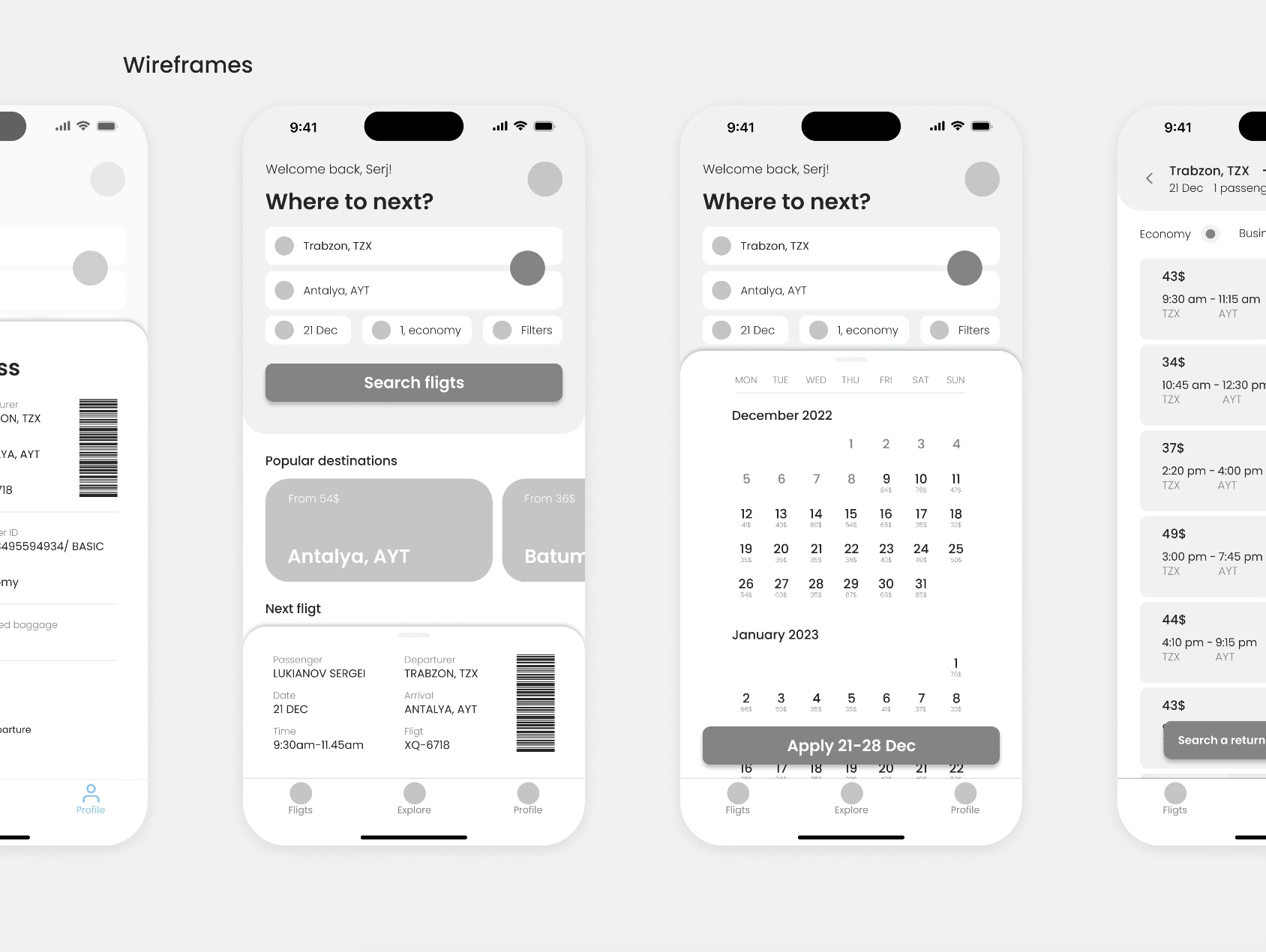 AirTravel app | Поиск и бронирование авиабилетов — Изображение №7 — Интерфейсы, Брендинг на Dprofile