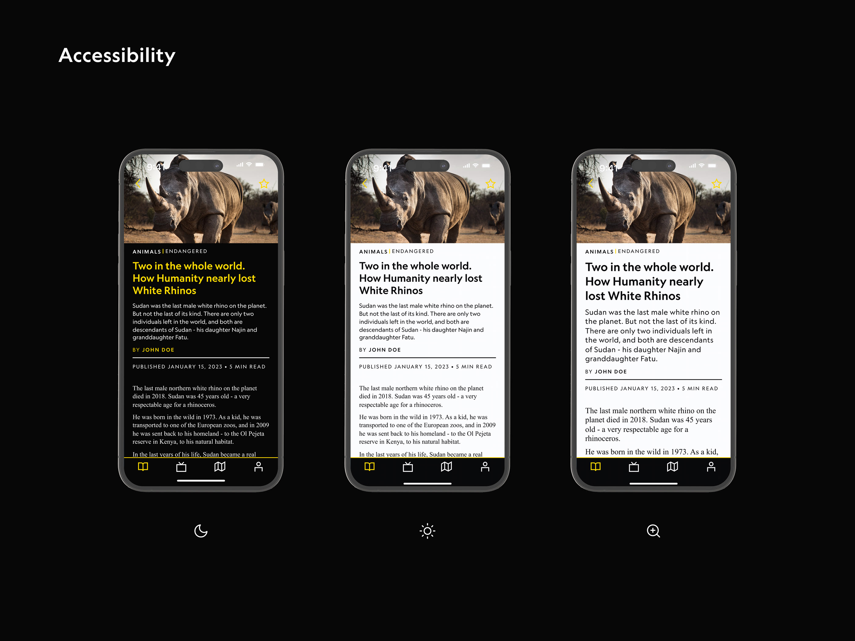 National Geographic - мобильное приложение — Изображение №10 — Интерфейсы, Брендинг на Dprofile
