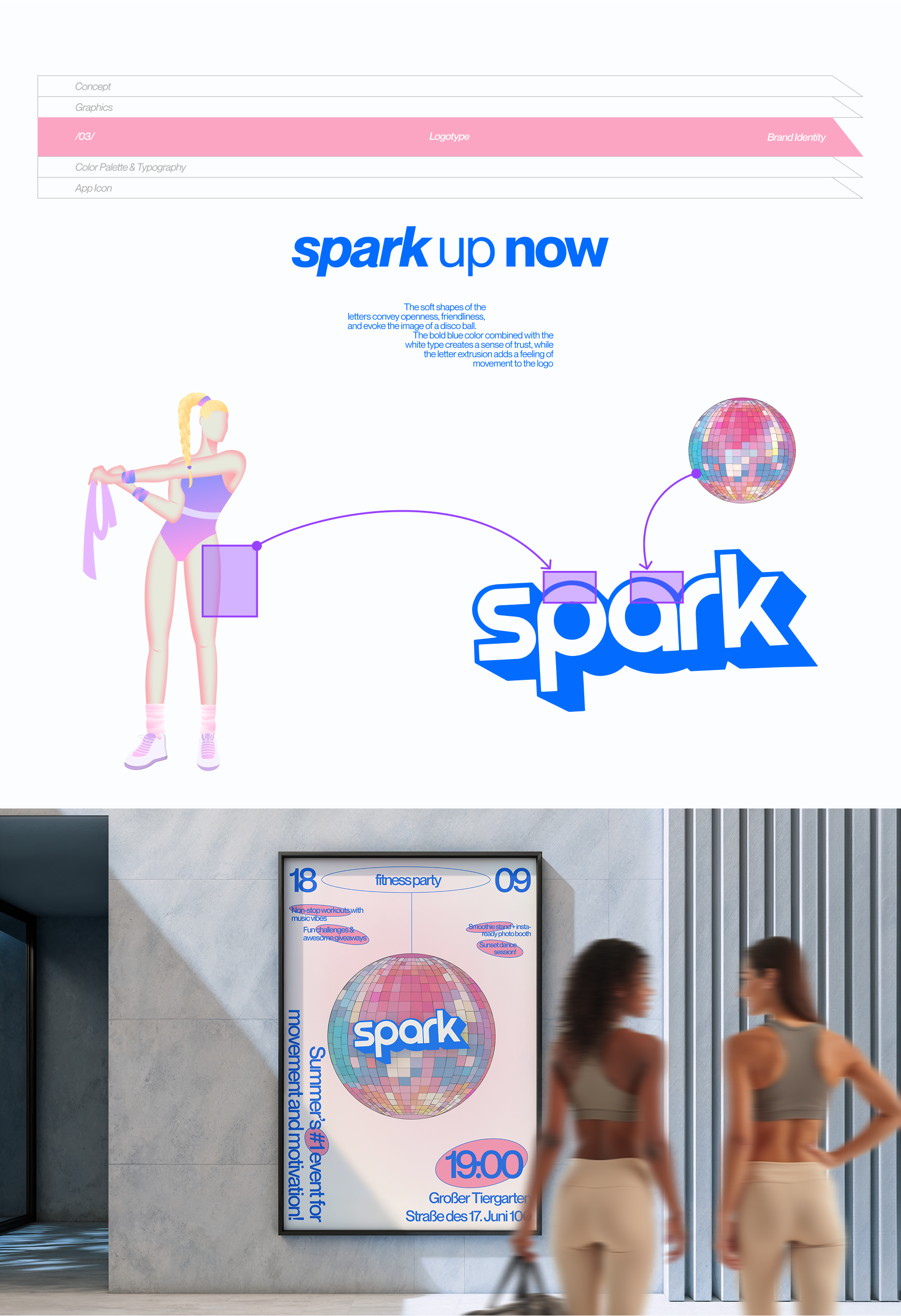 SPARK | Brand Identity for Fitness App — Изображение №5 — Брендинг, Иллюстрация на Dprofile