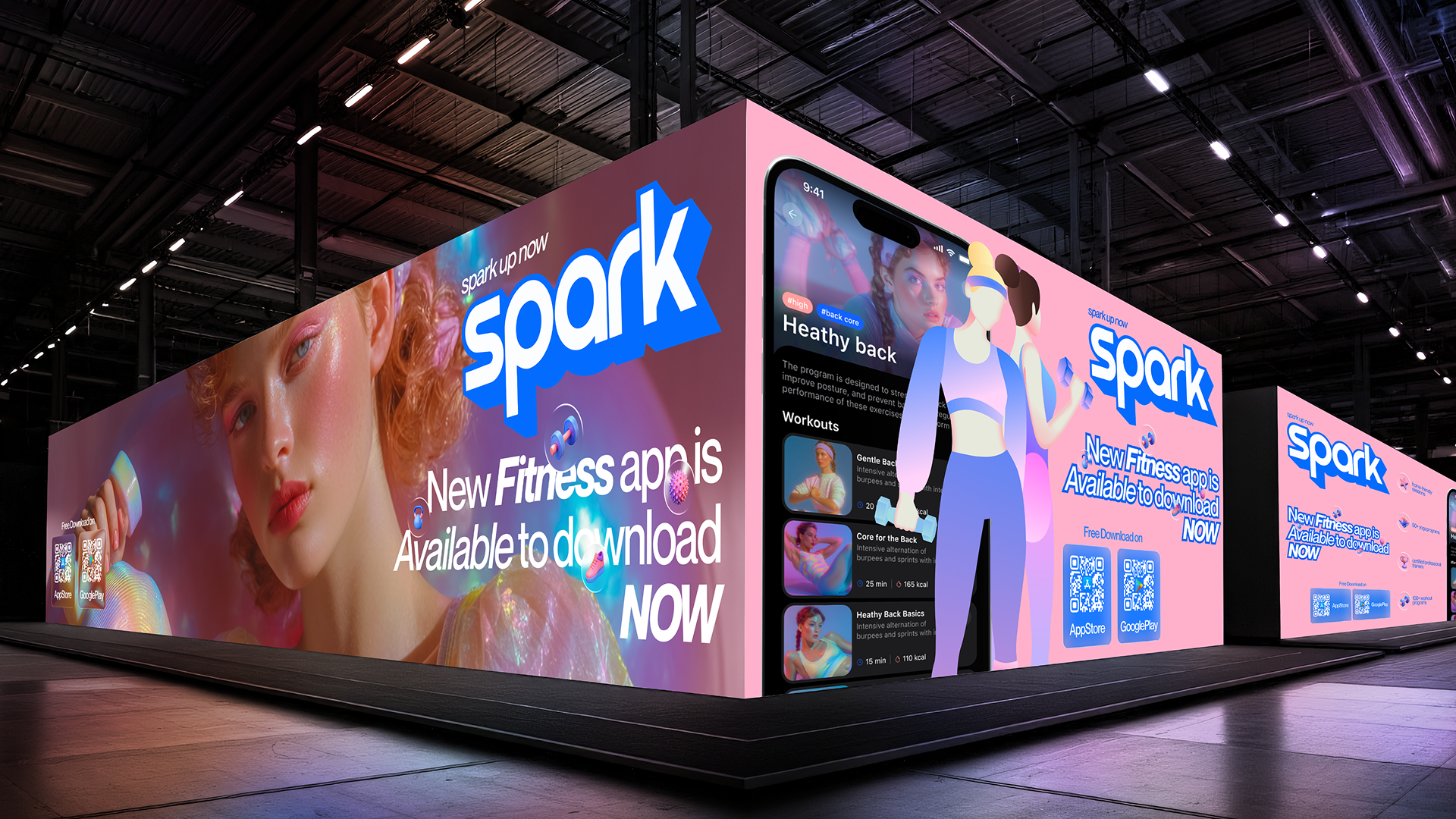 SPARK | Brand Identity for Fitness App — Изображение №15 — Брендинг, Иллюстрация на Dprofile