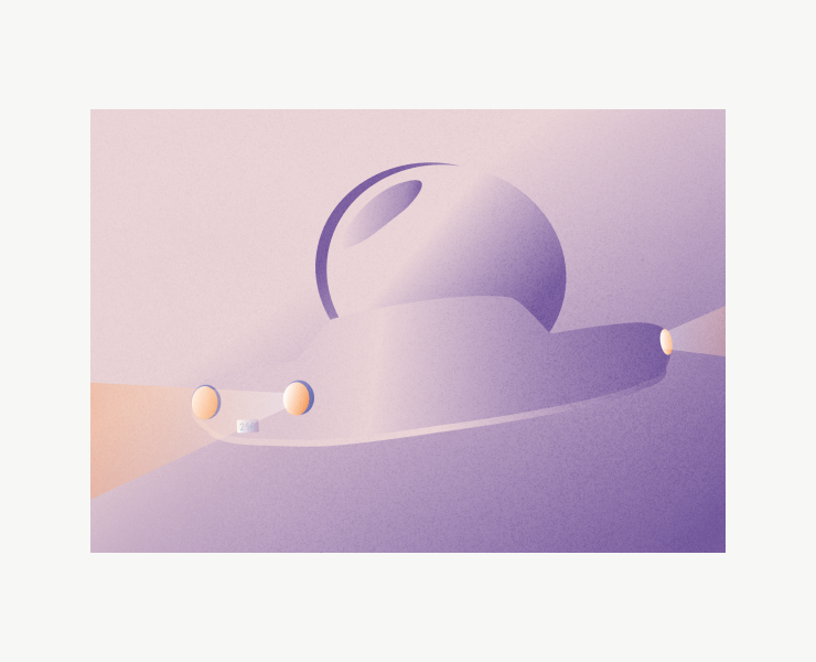A poster inspired by the launch of a car into space. на Dprofile