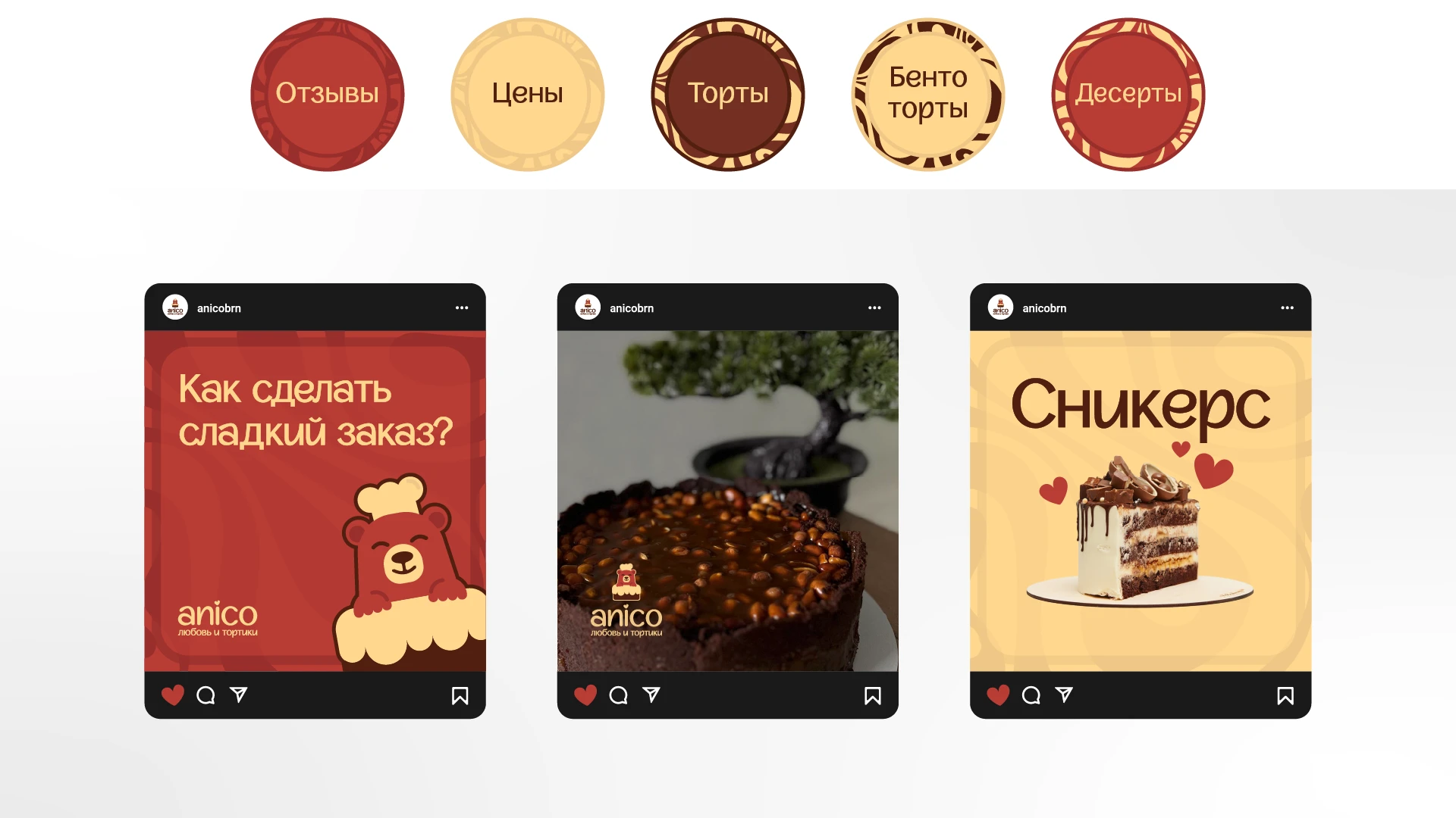 Фирменный стиль для кондитерской Anico — Изображение №15 — Брендинг на Dprofile