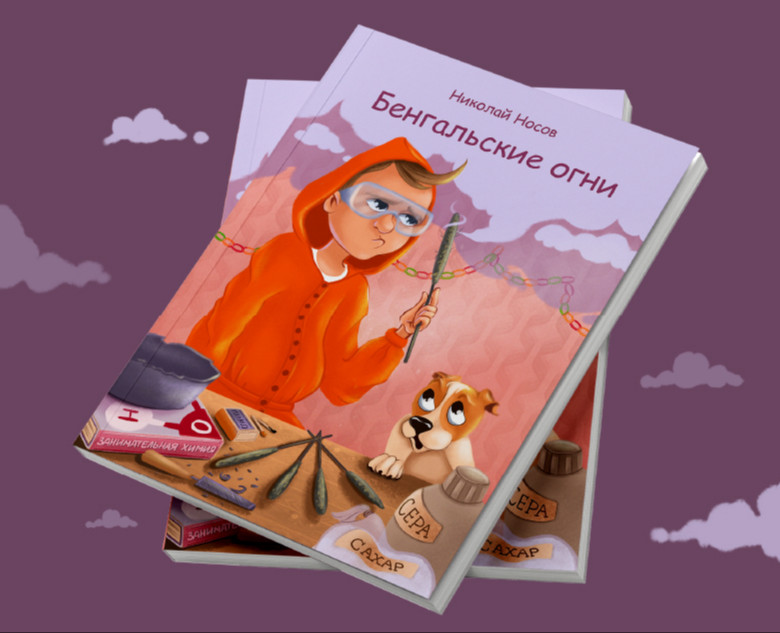 Книжная иллюстрация Бенгальские огни Носова — Иллюстрация на Dprofile
