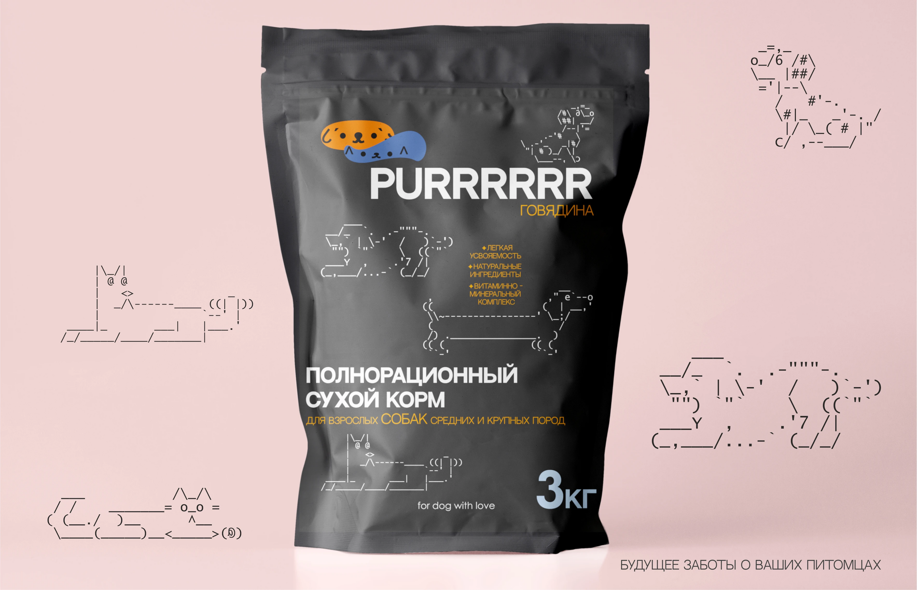 PURR | дизайн упаковки и логотипа для бренда сухого корма — Изображение №5 — Брендинг на Dprofile