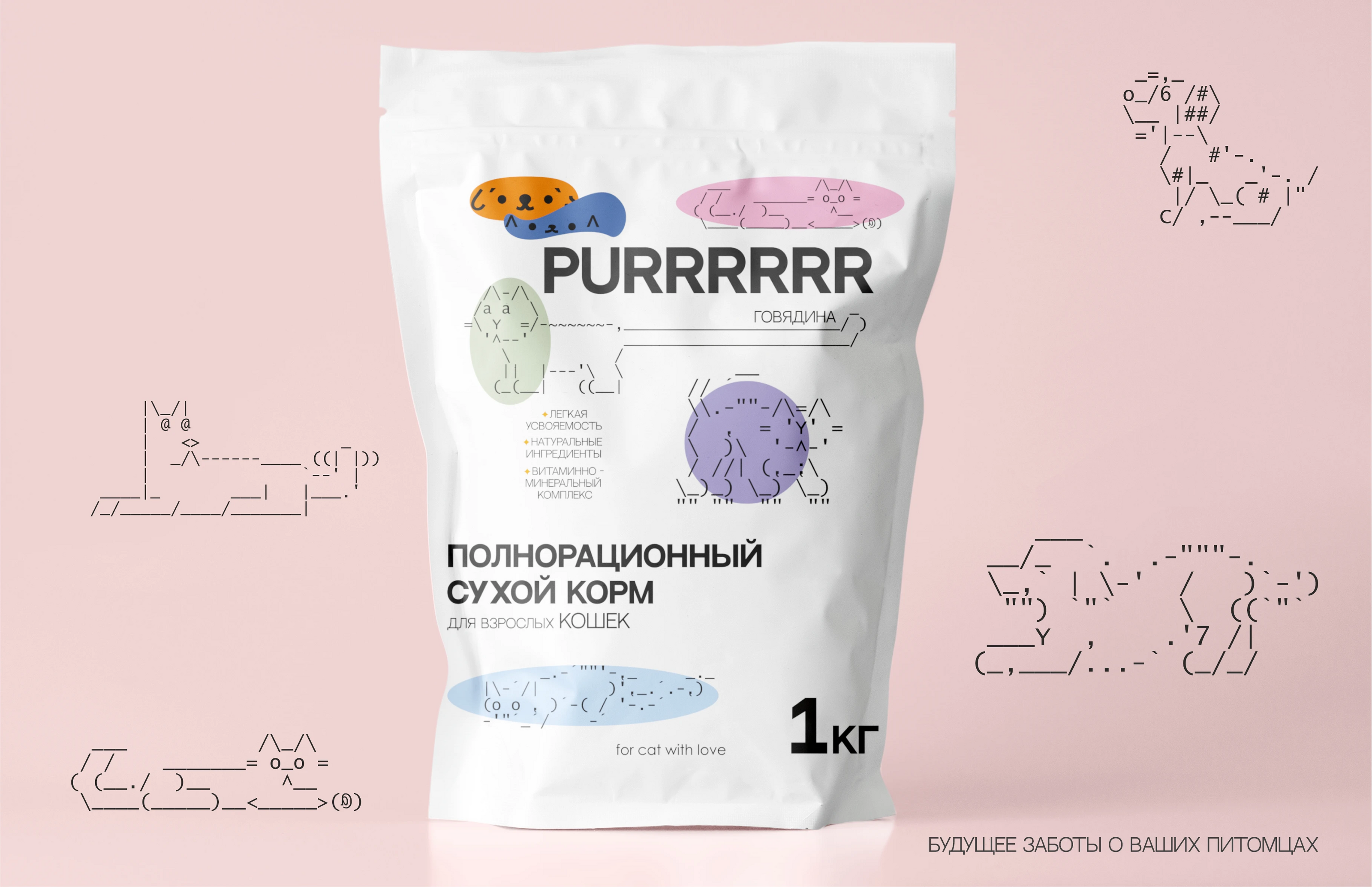 PURR | дизайн упаковки и логотипа для бренда сухого корма — Изображение №4 — Брендинг на Dprofile