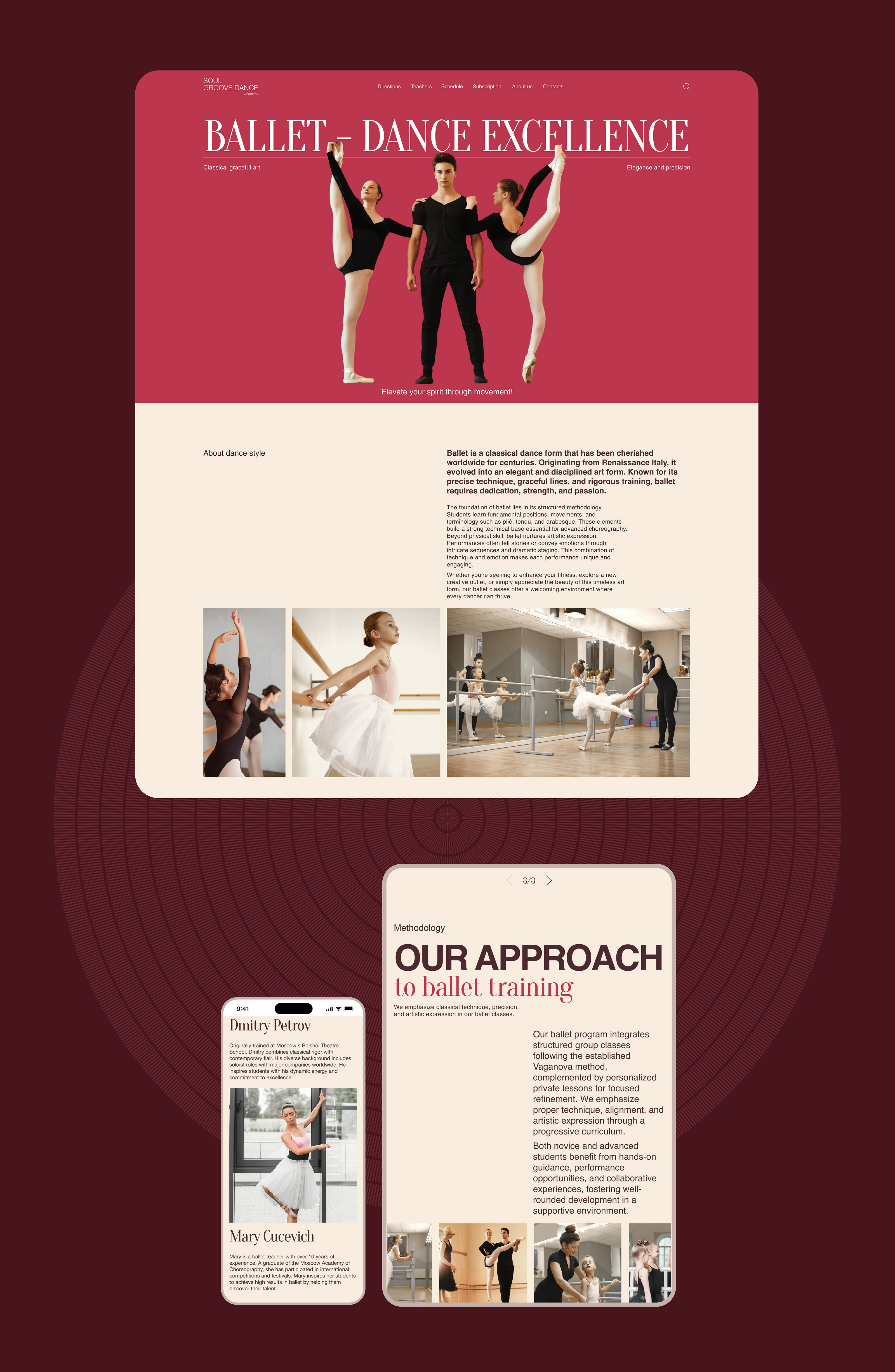 Soul groove dance academy — Изображение №7 — Интерфейсы на Dprofile