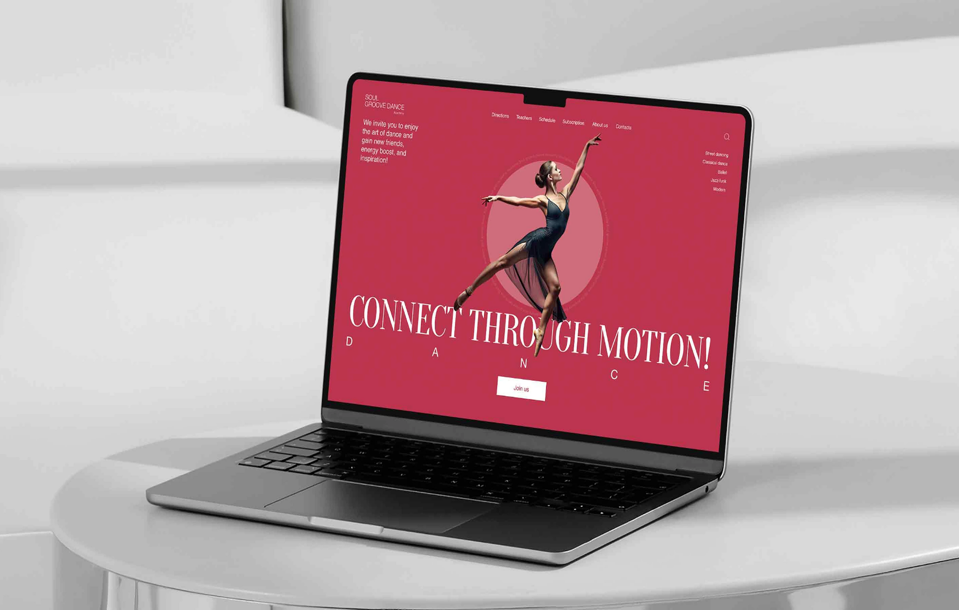 Soul groove dance academy — Изображение №12 — Интерфейсы на Dprofile