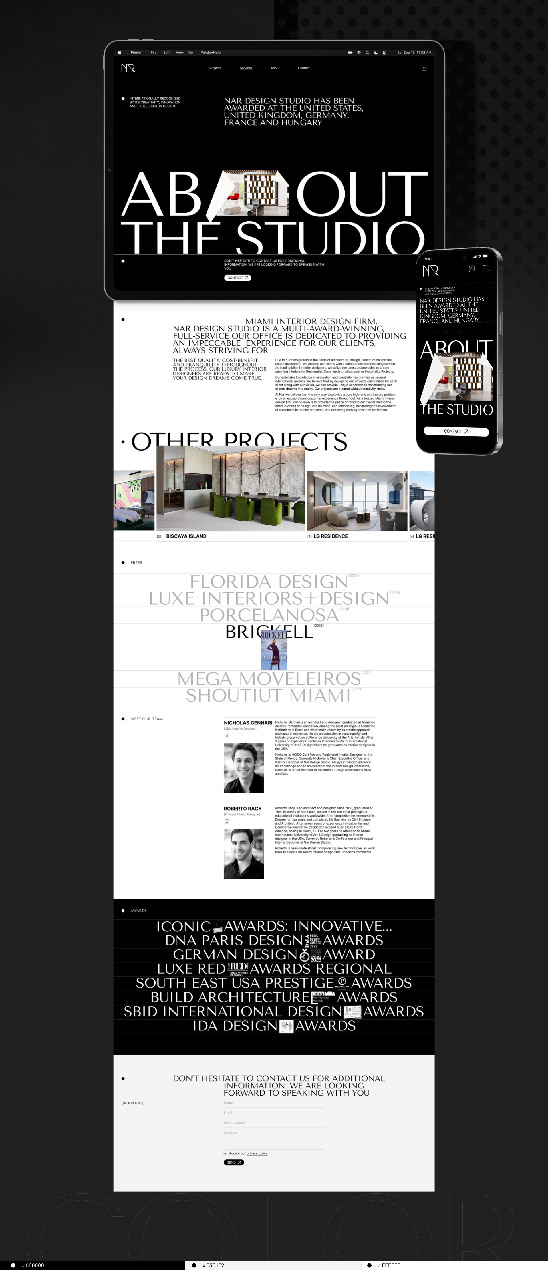 NAR STUDIO | Corporate Website 2025 — Dprofile