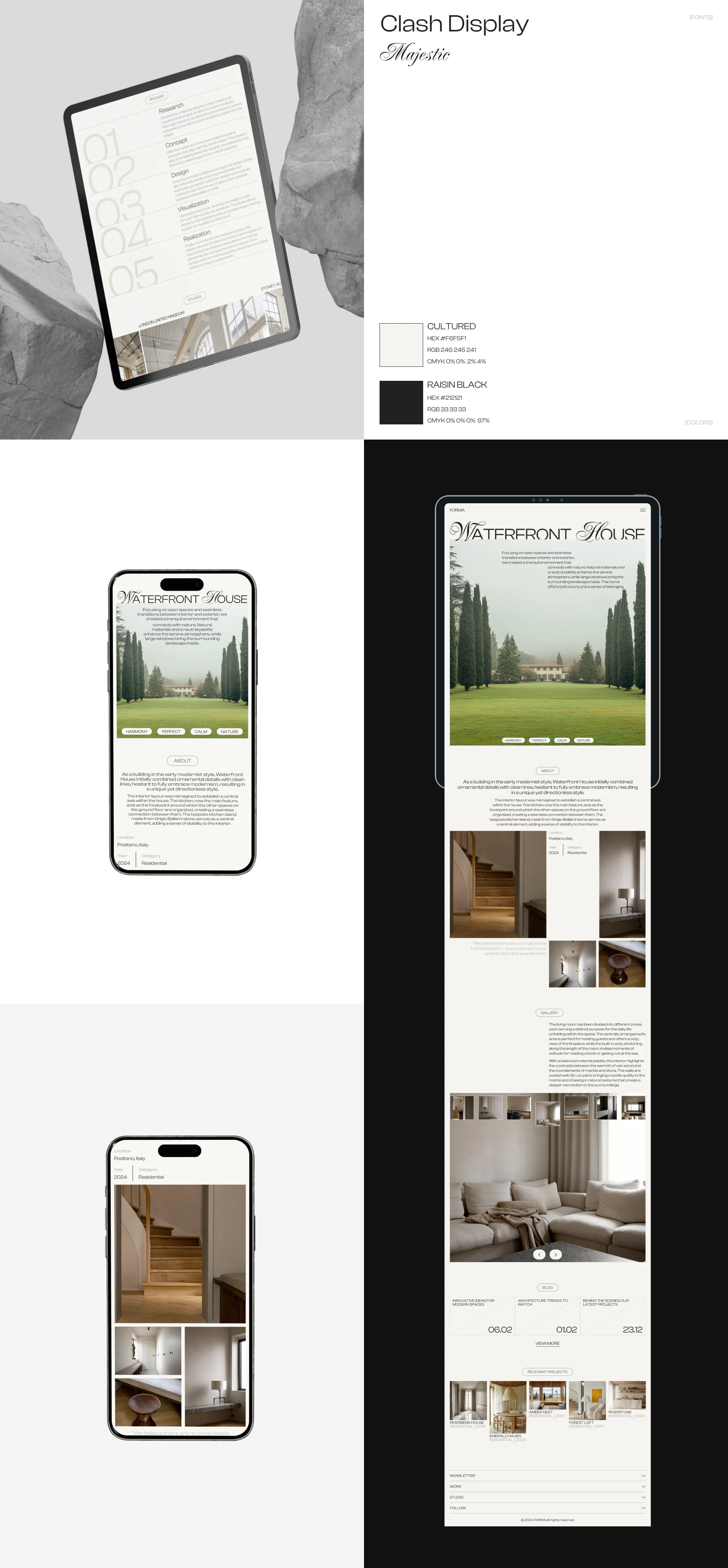 FORMA. Architectural bureau — Изображение №4 — Интерфейсы, Брендинг на Dprofile