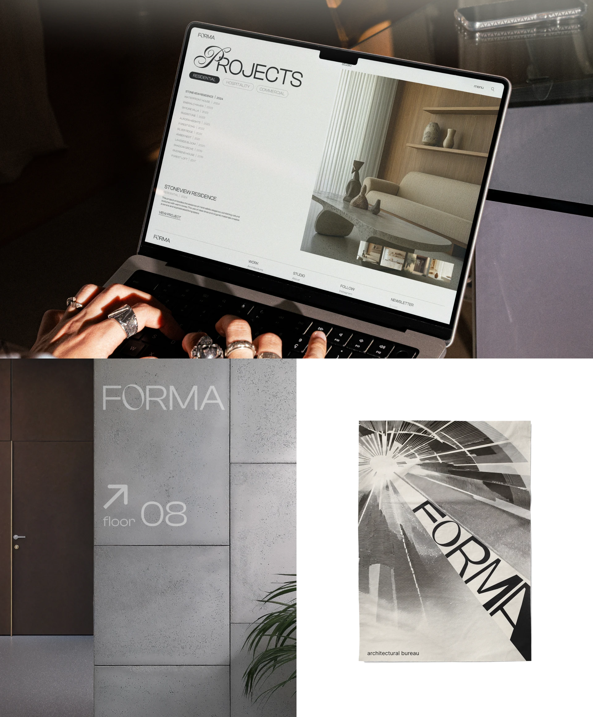 FORMA. Architectural bureau — Изображение №5 — Интерфейсы, Брендинг на Dprofile