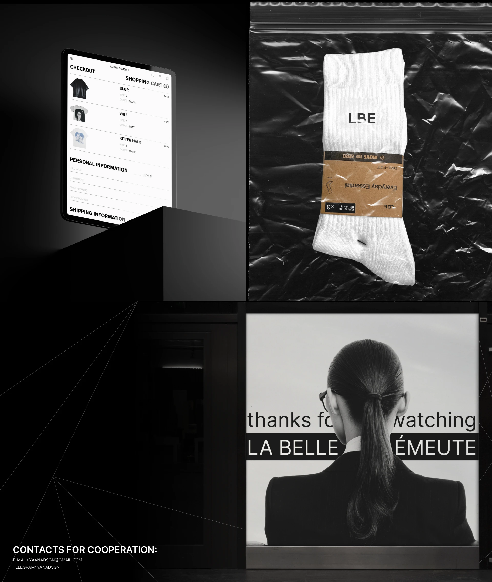 LA BELLE ÉMEUTE, e-commerce — Изображение №8 — Интерфейсы, Брендинг на Dprofile