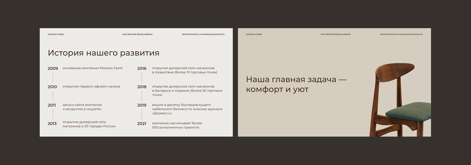 Презентация и макеты для студии мебели Moscow Fjord — Изображение №10 — Маркетинг на Dprofile