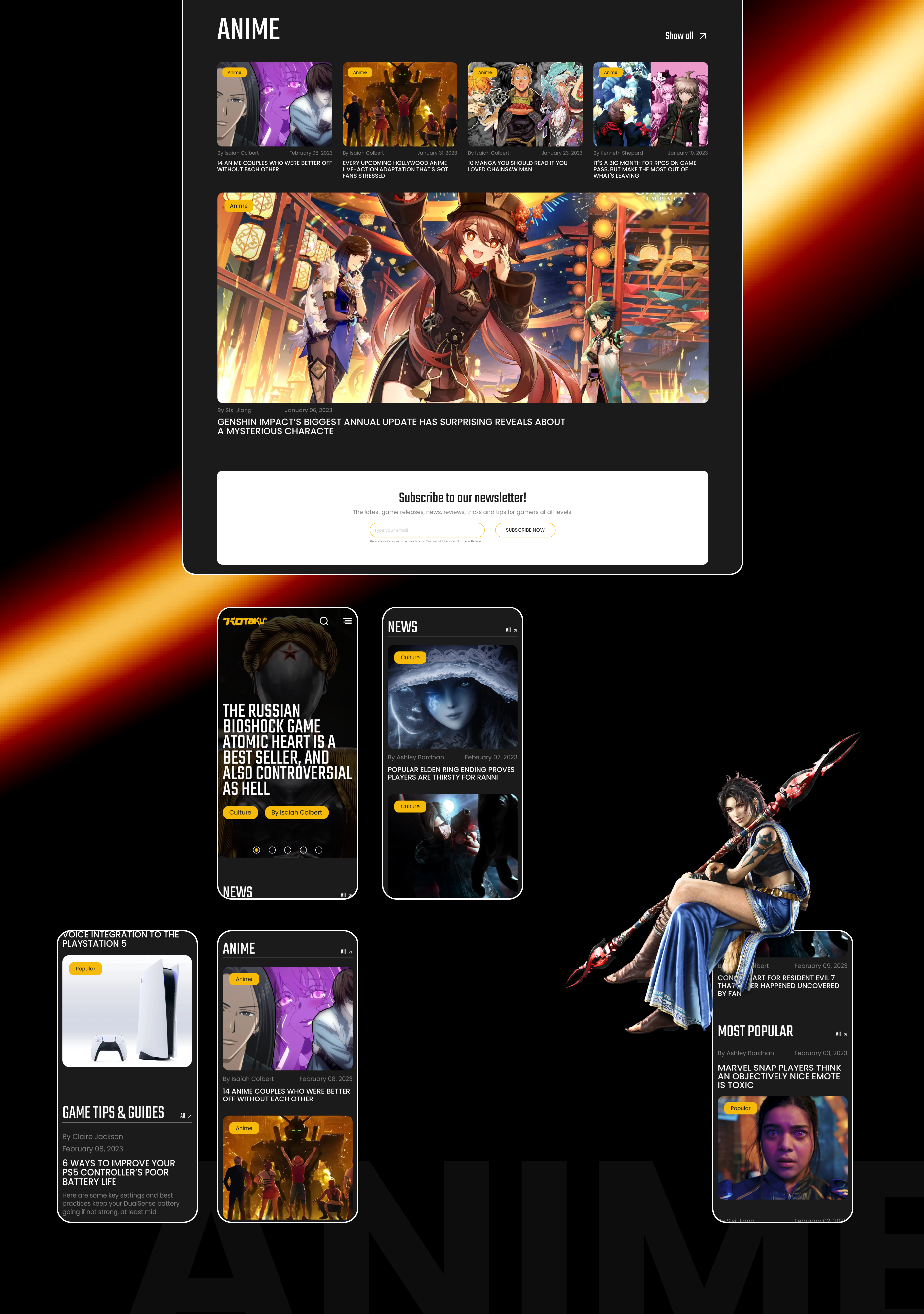 Kotaku - News site redesign — Изображение №4 — Интерфейсы, Графика на Dprofile