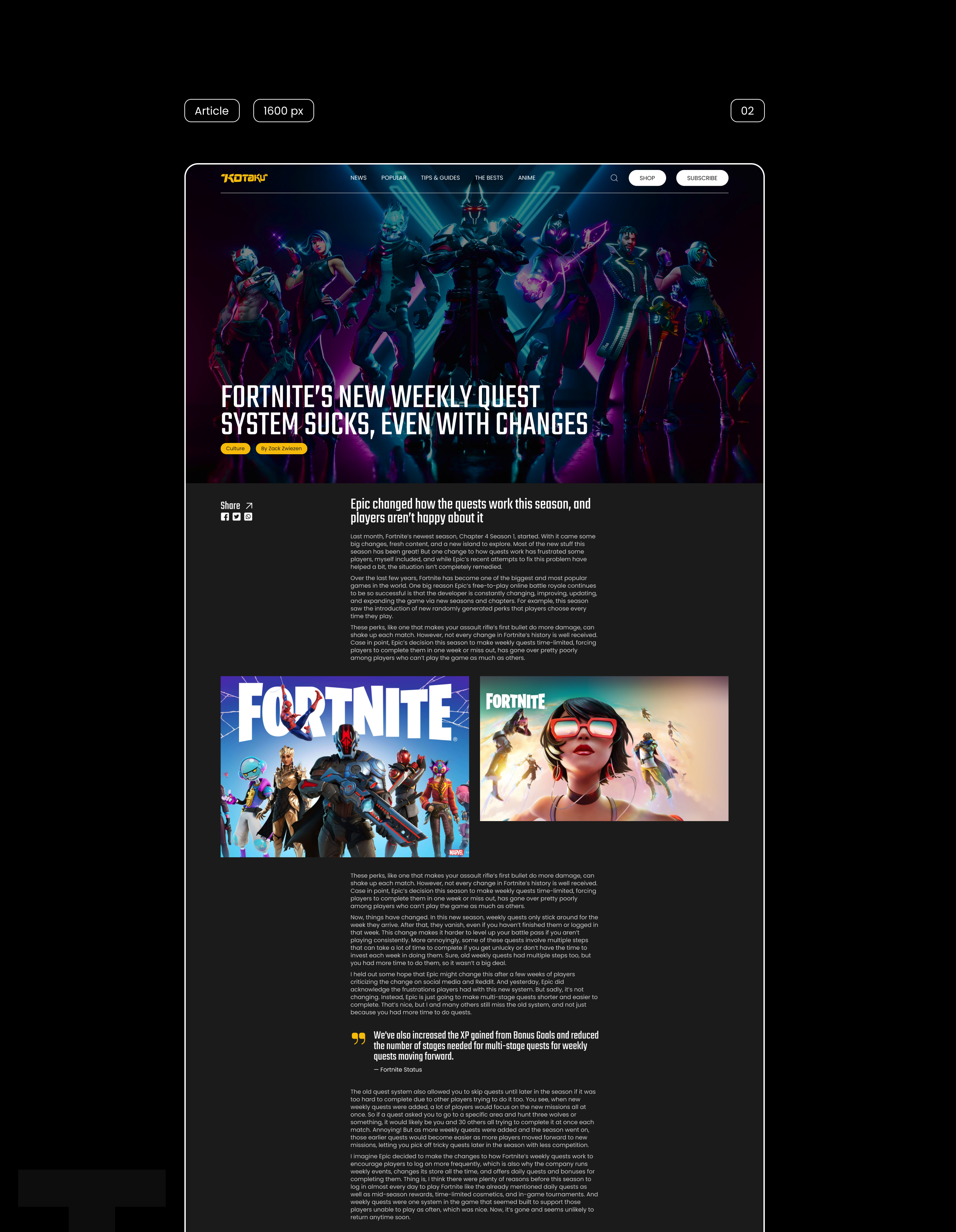 Kotaku - News site redesign — Изображение №6 — Интерфейсы, Графика на Dprofile