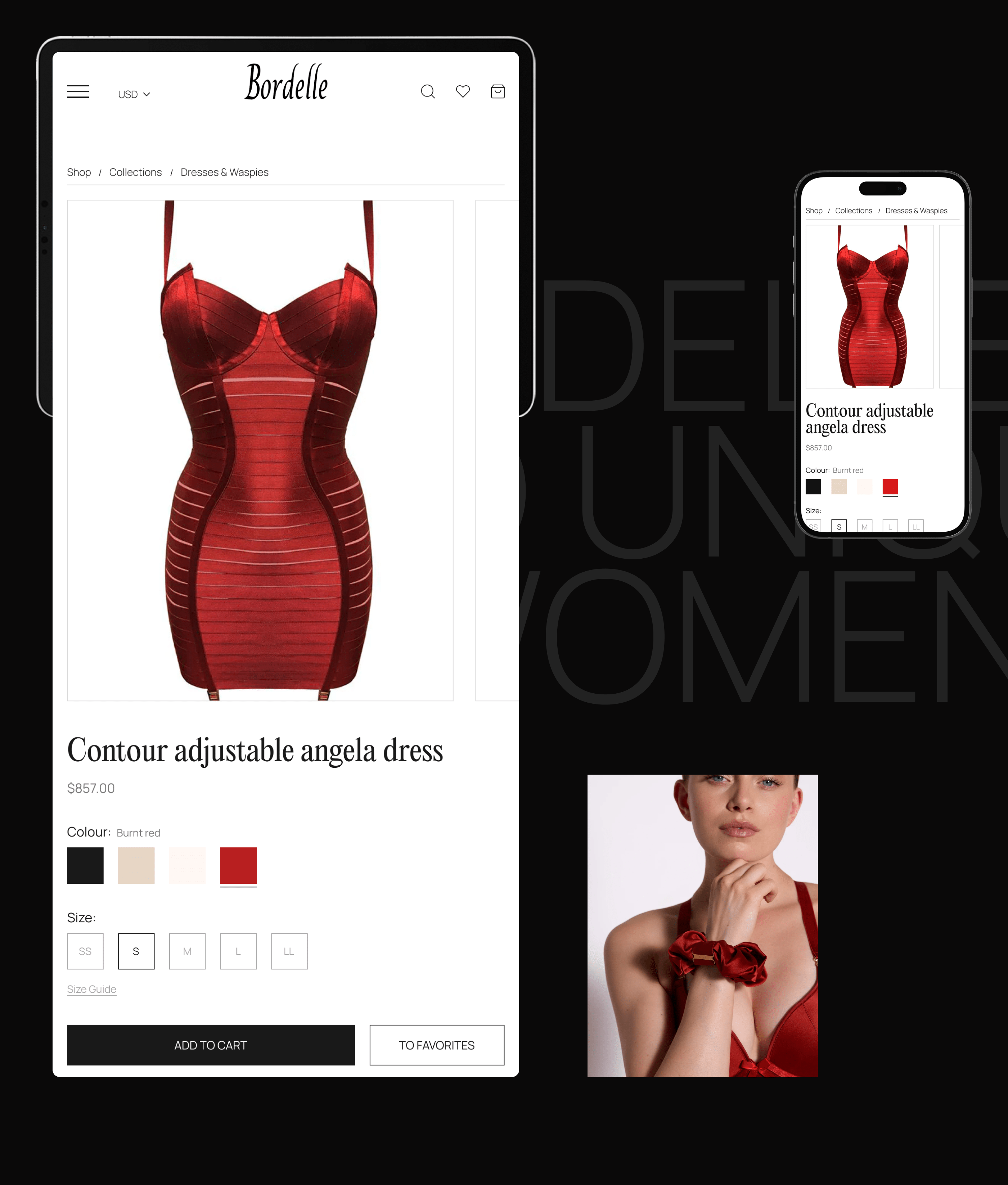 Bordelle | E-commerce redesign — Изображение №6 — Интерфейсы, Брендинг на Dprofile
