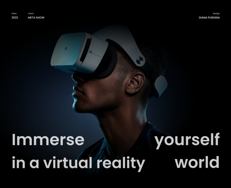 Landing Page for META SHOW — Интерфейсы на Dprofile