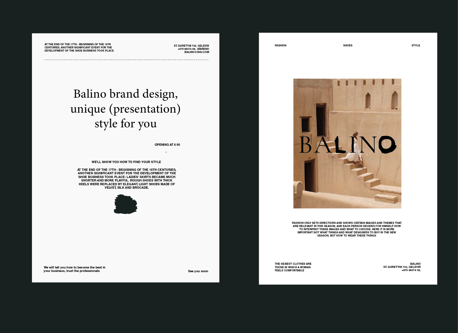 Фирменный стиль бренда обуви | BALINO — Изображение №11 — Брендинг, Маркетинг на Dprofile