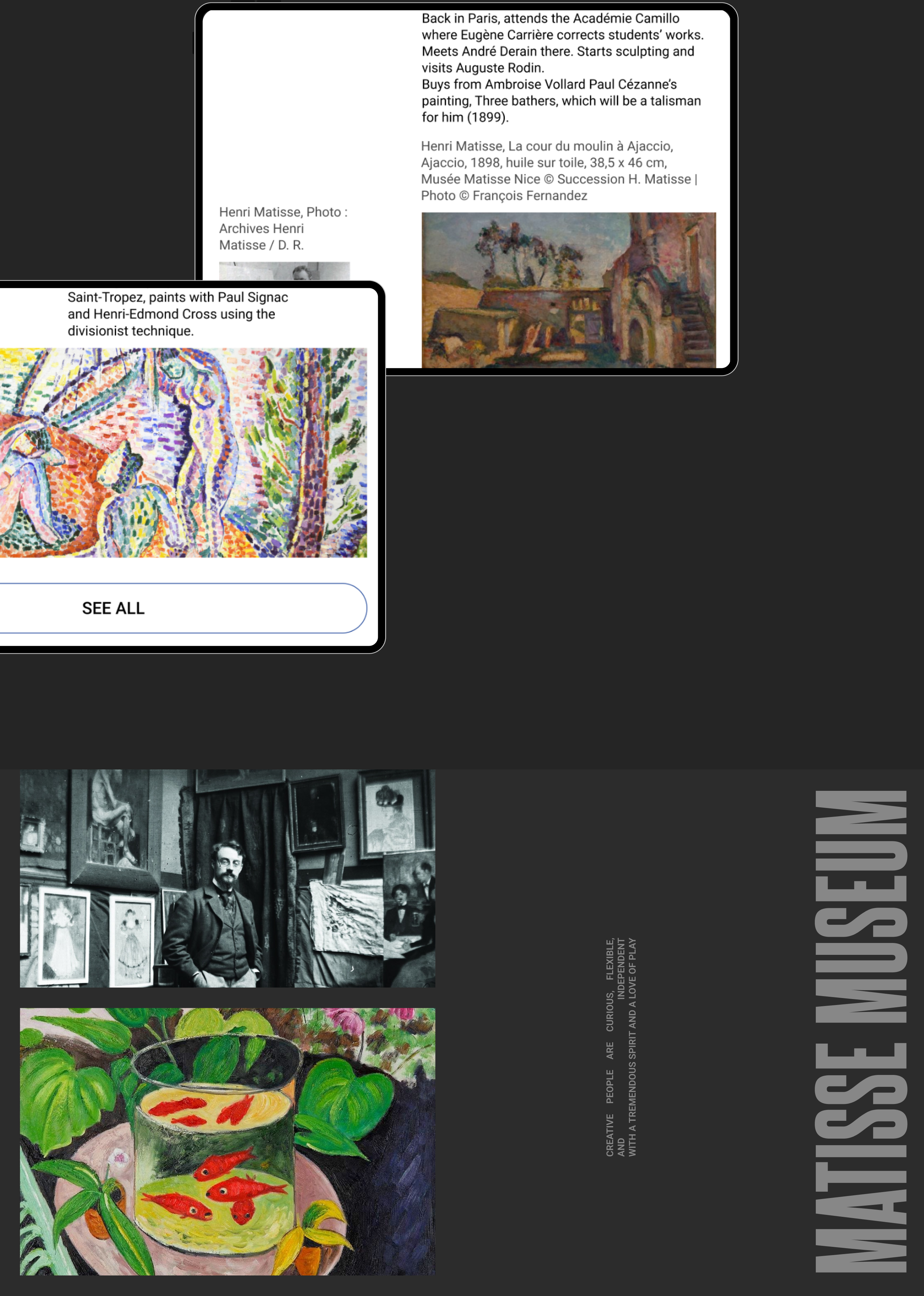 THE MATISSE MUSEUM — redesign concept — Изображение №10 — Интерфейсы, Брендинг, Анимация на Dprofile