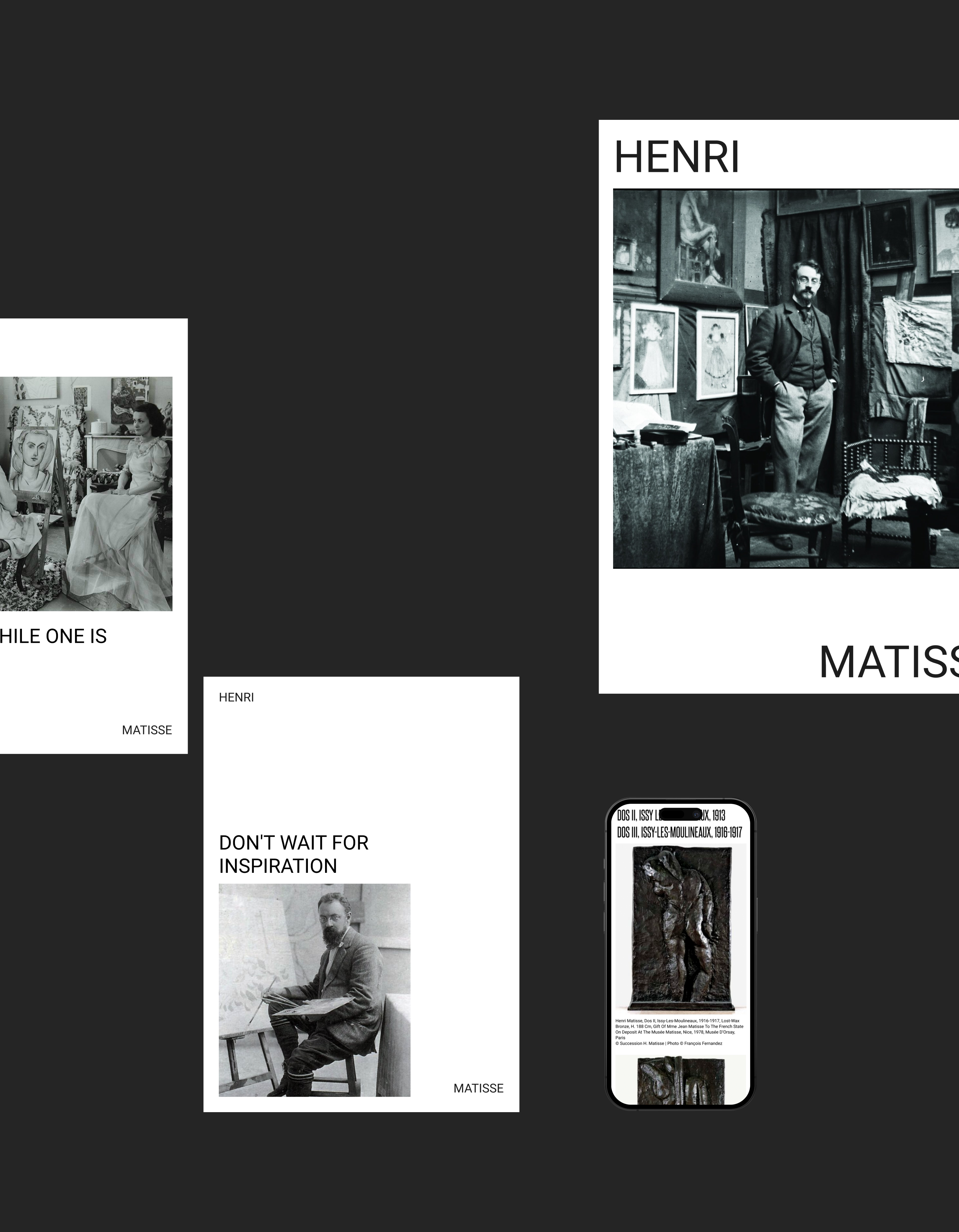 THE MATISSE MUSEUM — redesign concept — Изображение №11 — Интерфейсы, Брендинг, Анимация на Dprofile