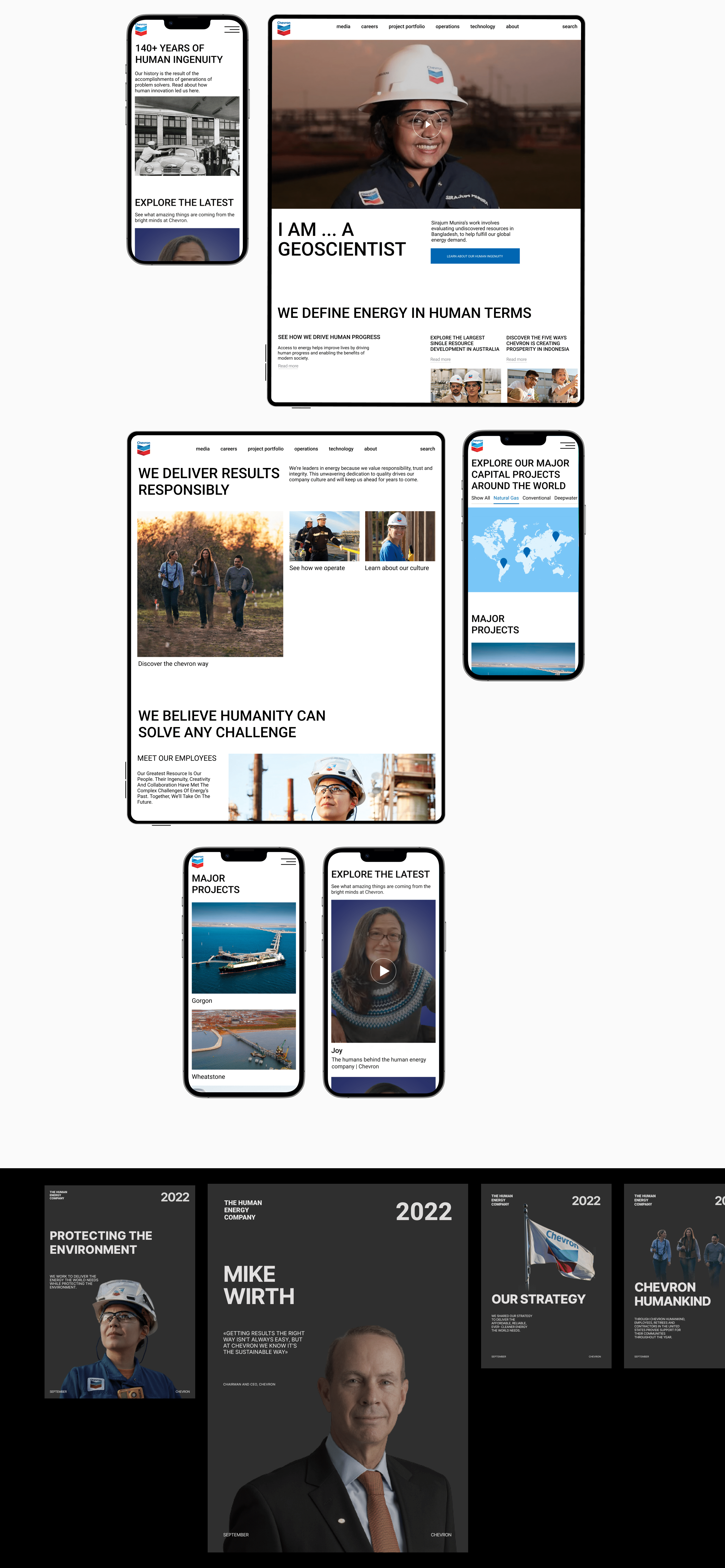 CHEVRON | Corporate website redesign — Изображение №5 — Интерфейсы, Брендинг, Анимация на Dprofile