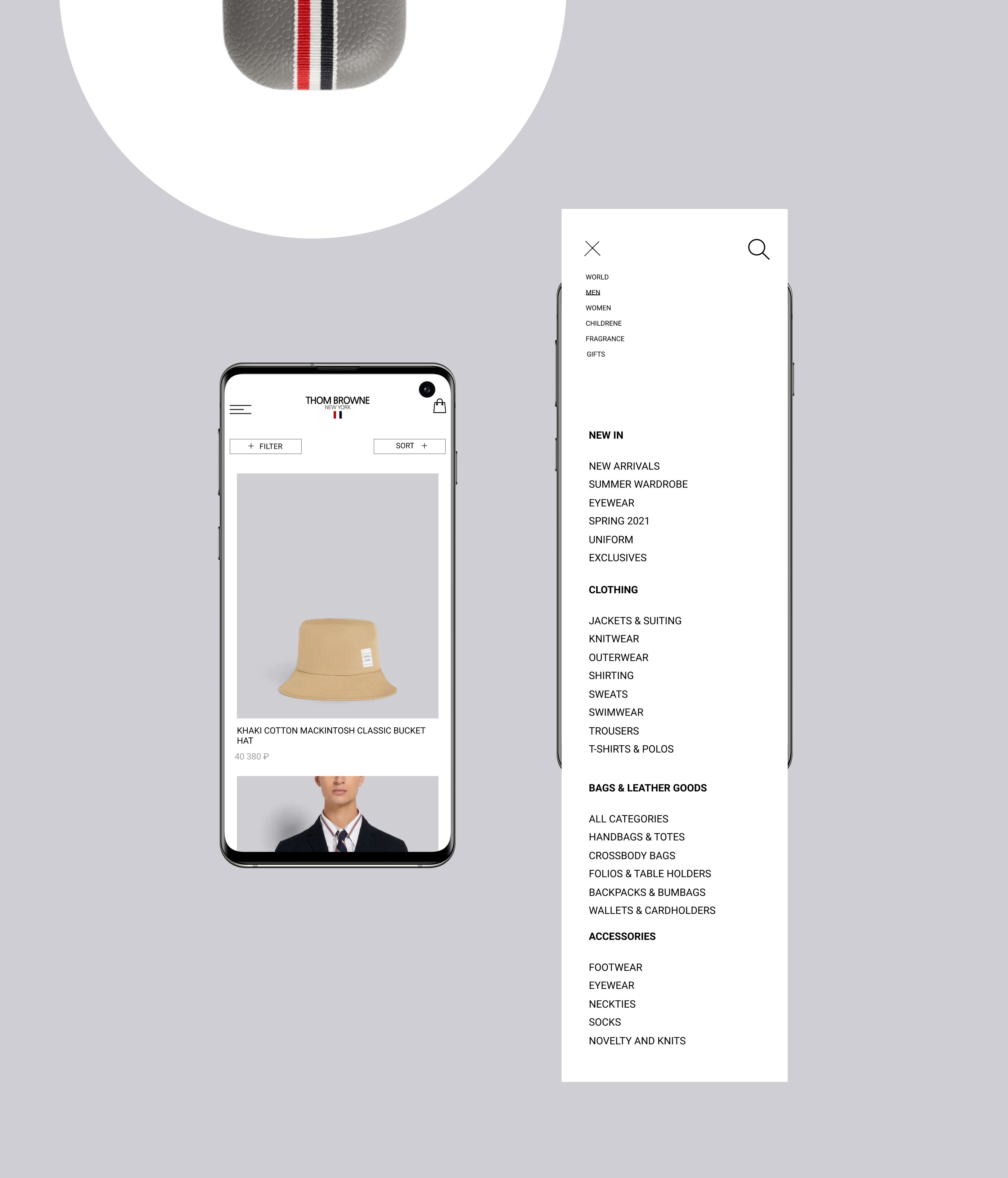 Thom Browne — redisign website — Изображение №14 — Интерфейсы, Брендинг, Анимация на Dprofile