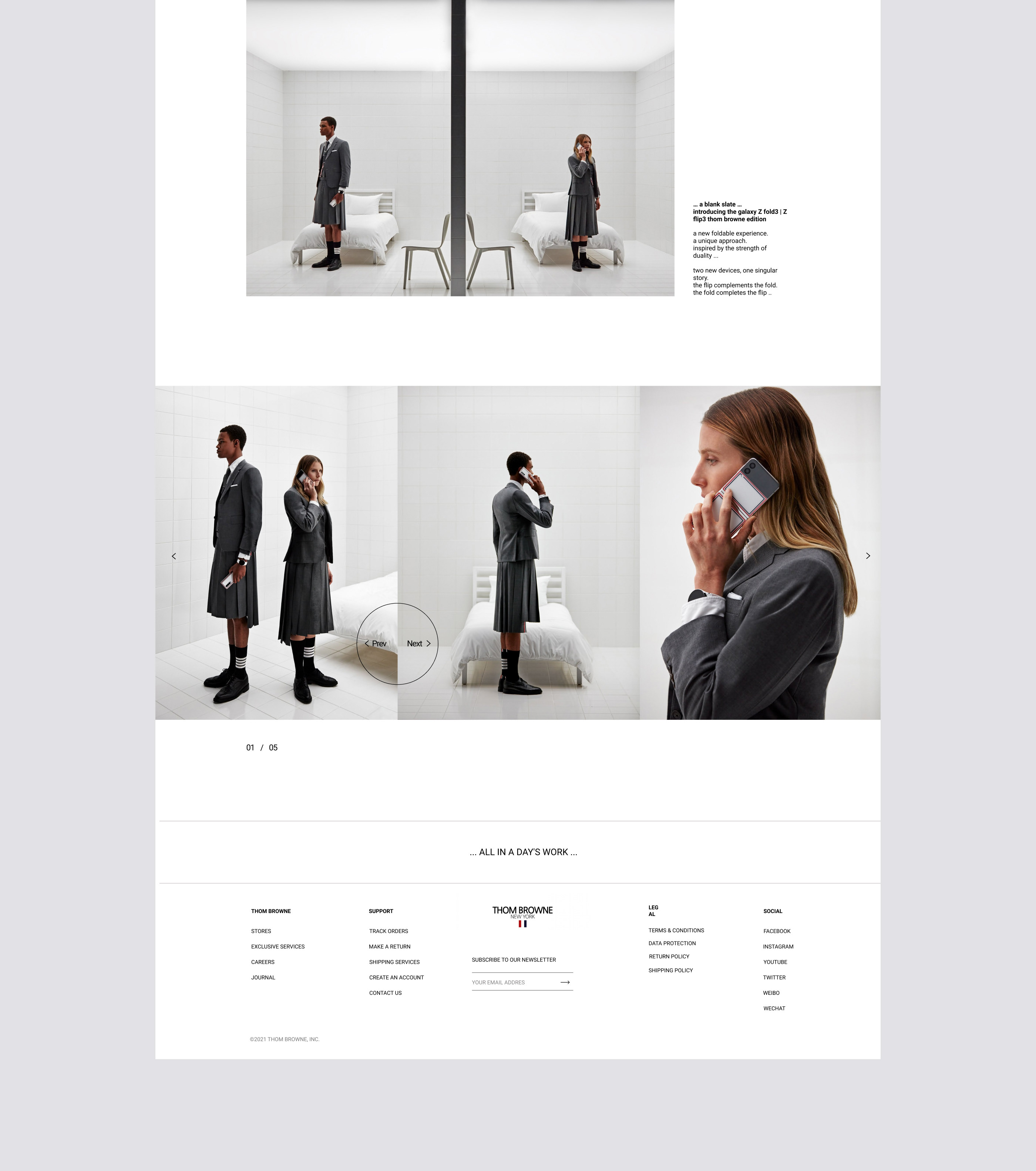 Thom Browne — redisign website — Изображение №6 — Интерфейсы, Брендинг, Анимация на Dprofile