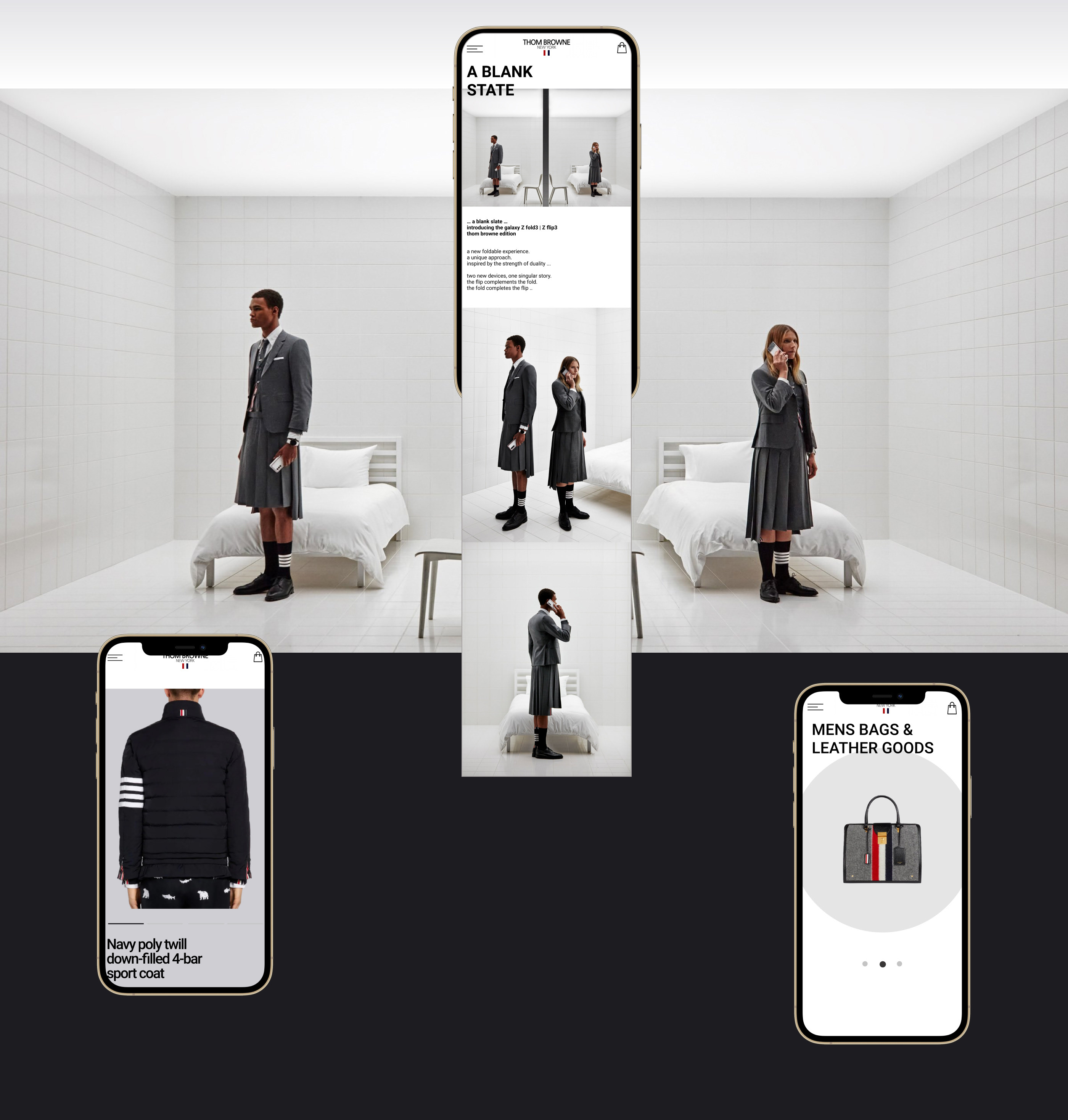 Thom Browne — redisign website — Изображение №3 — Интерфейсы, Брендинг, Анимация на Dprofile